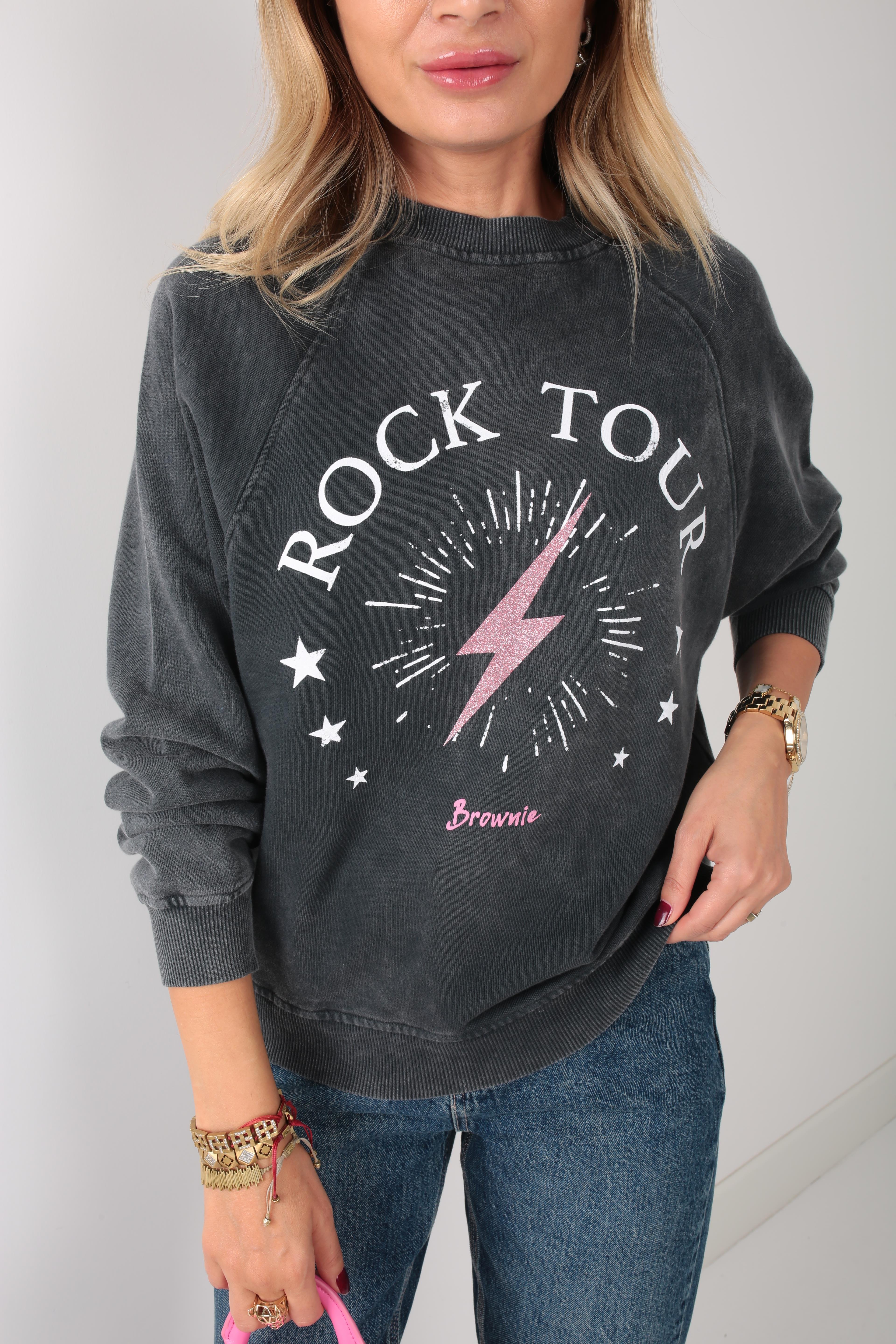 Füme Baskılı Sweatshirt SWEATSHİRT