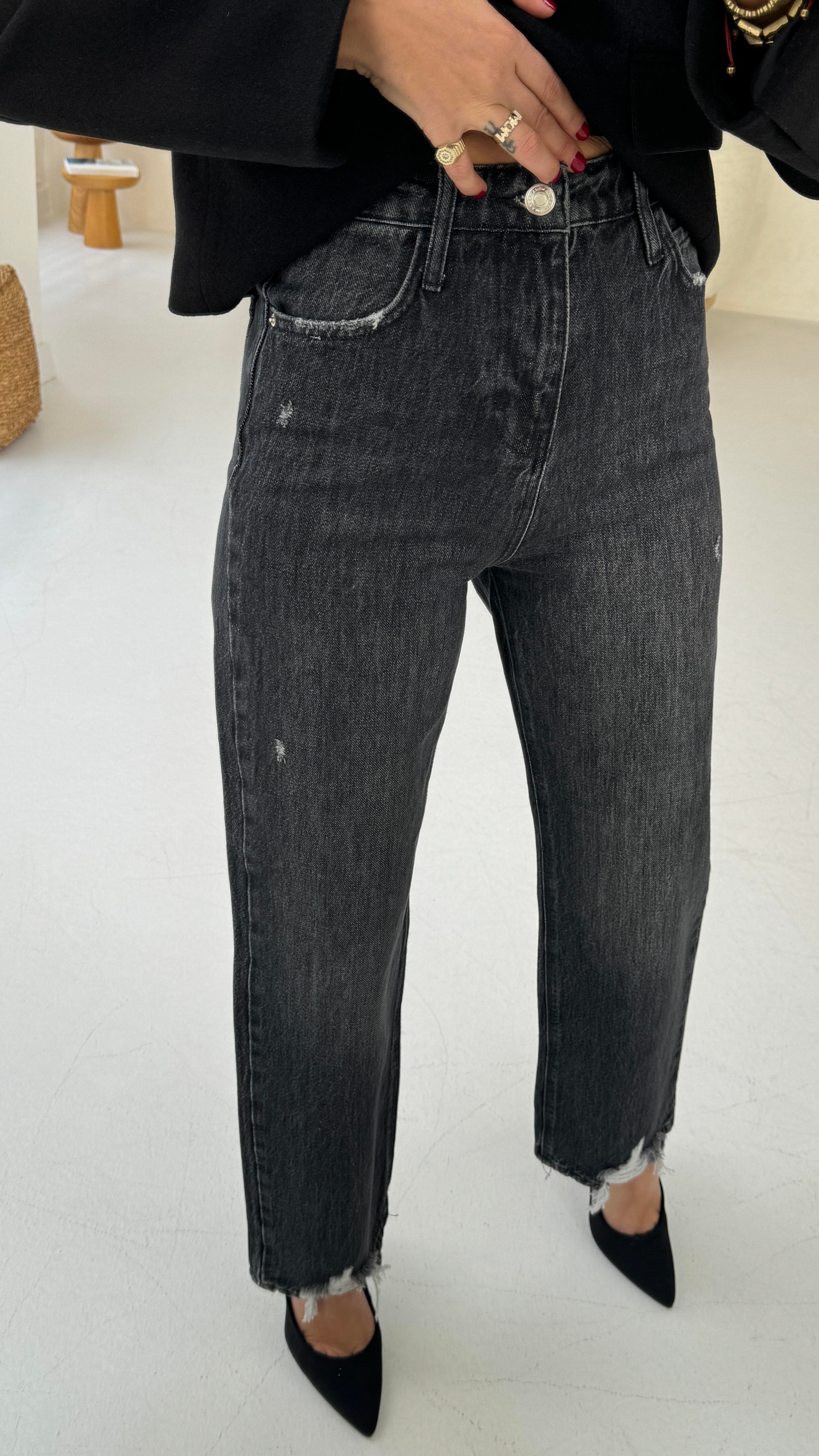 Füme Tırnaklı Vintage Slim Jean(1907-1) JEAN