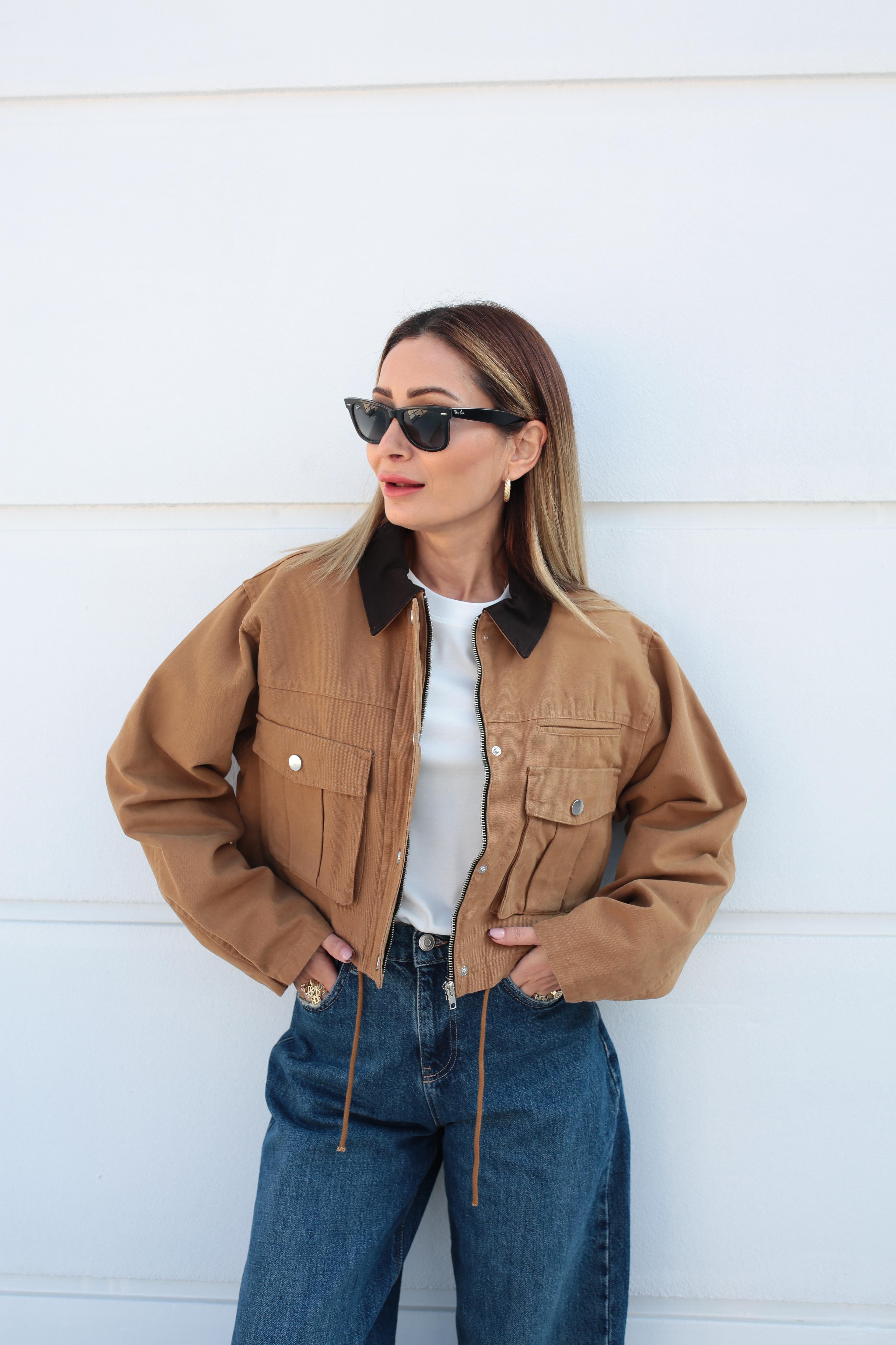 Hardal Torba Cepli Crop Ceket CEKET