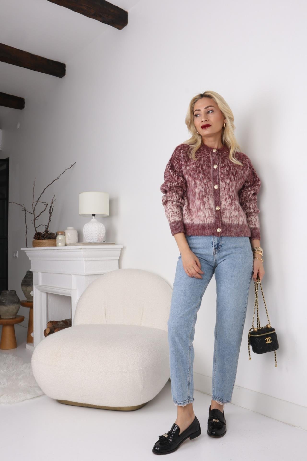 High Rise Açık Mavi Likrasız Klasik Mom Jean JEAN