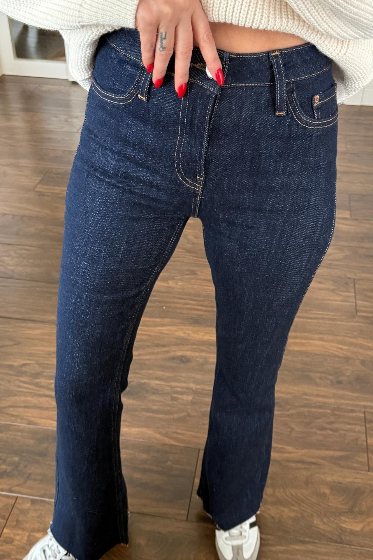 Hıgh Rise İspanyol Paça Flare Jean(1985) JEAN