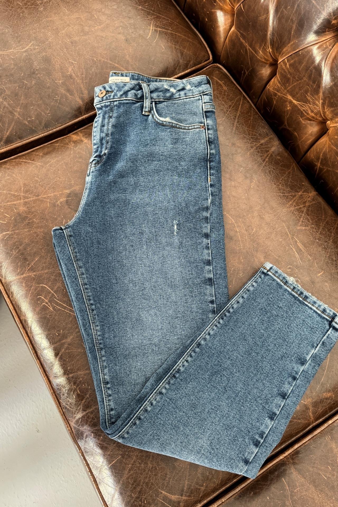 High Rise Tırnaklı Full Likralı Büyük Beden Jean JEAN