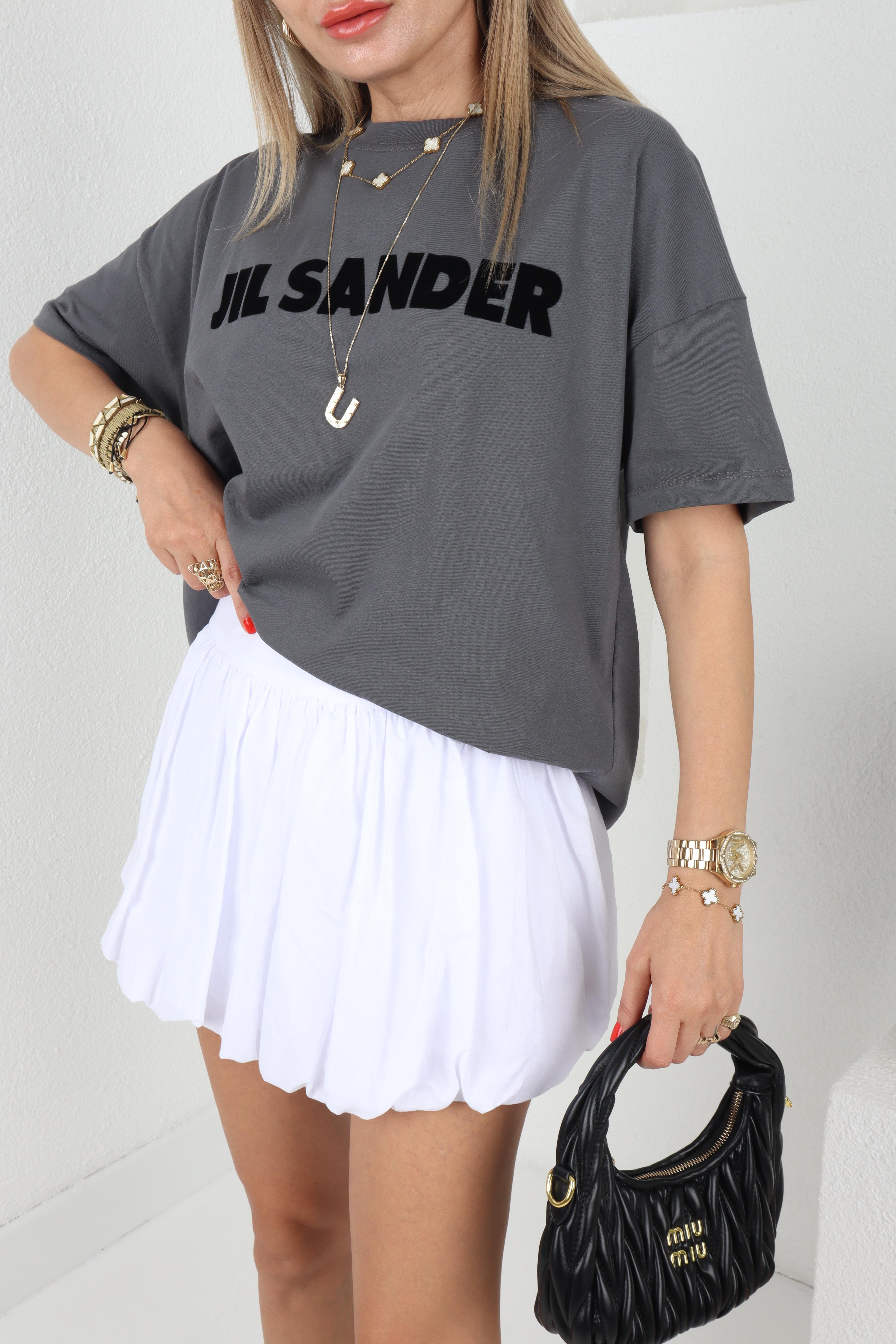 Jil Sander Baskılı Gri Tshirt T-SHİRT
