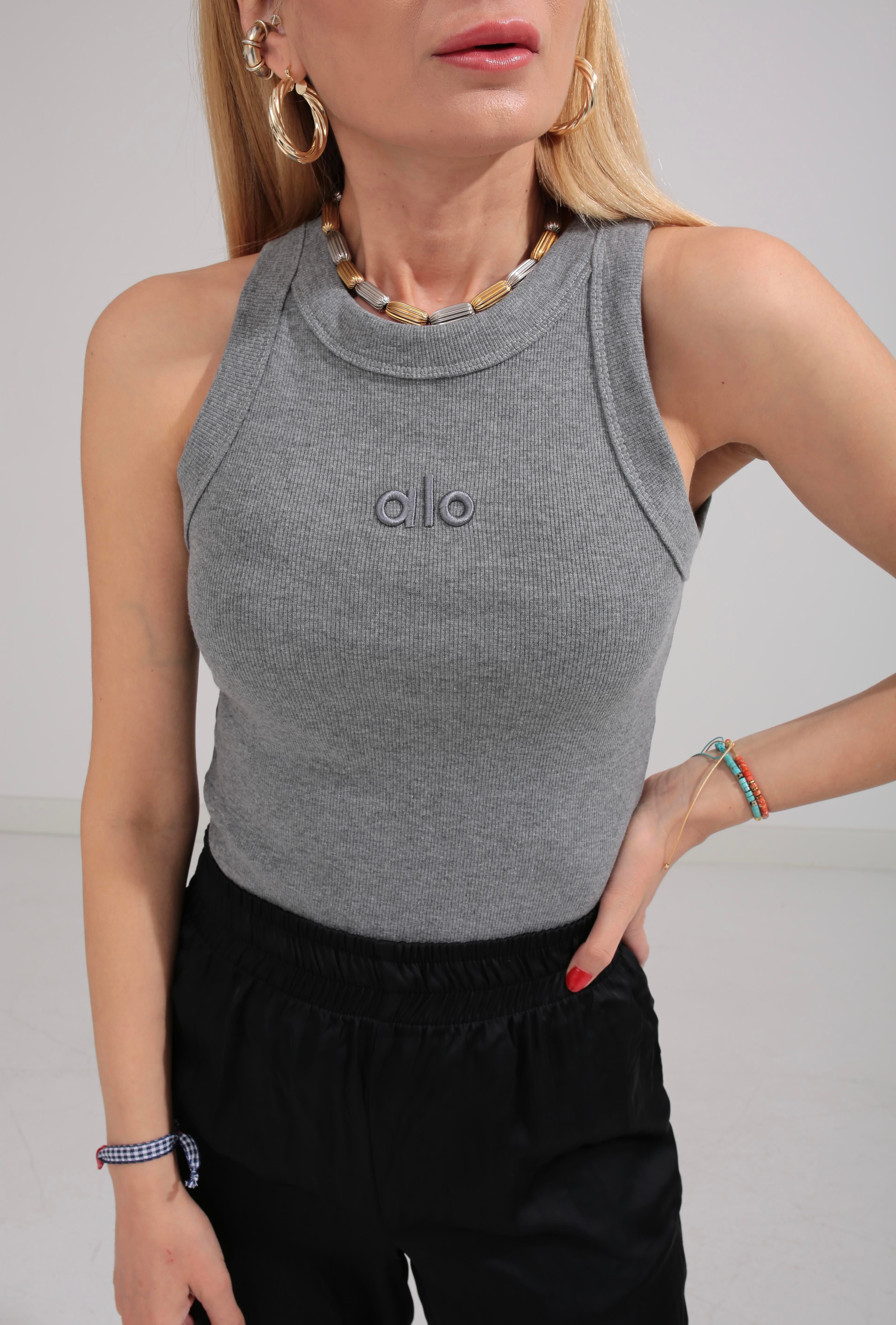 Kalın Biye Yazı Nakışlı Füme Fitilli Atlet ATLET | NO33