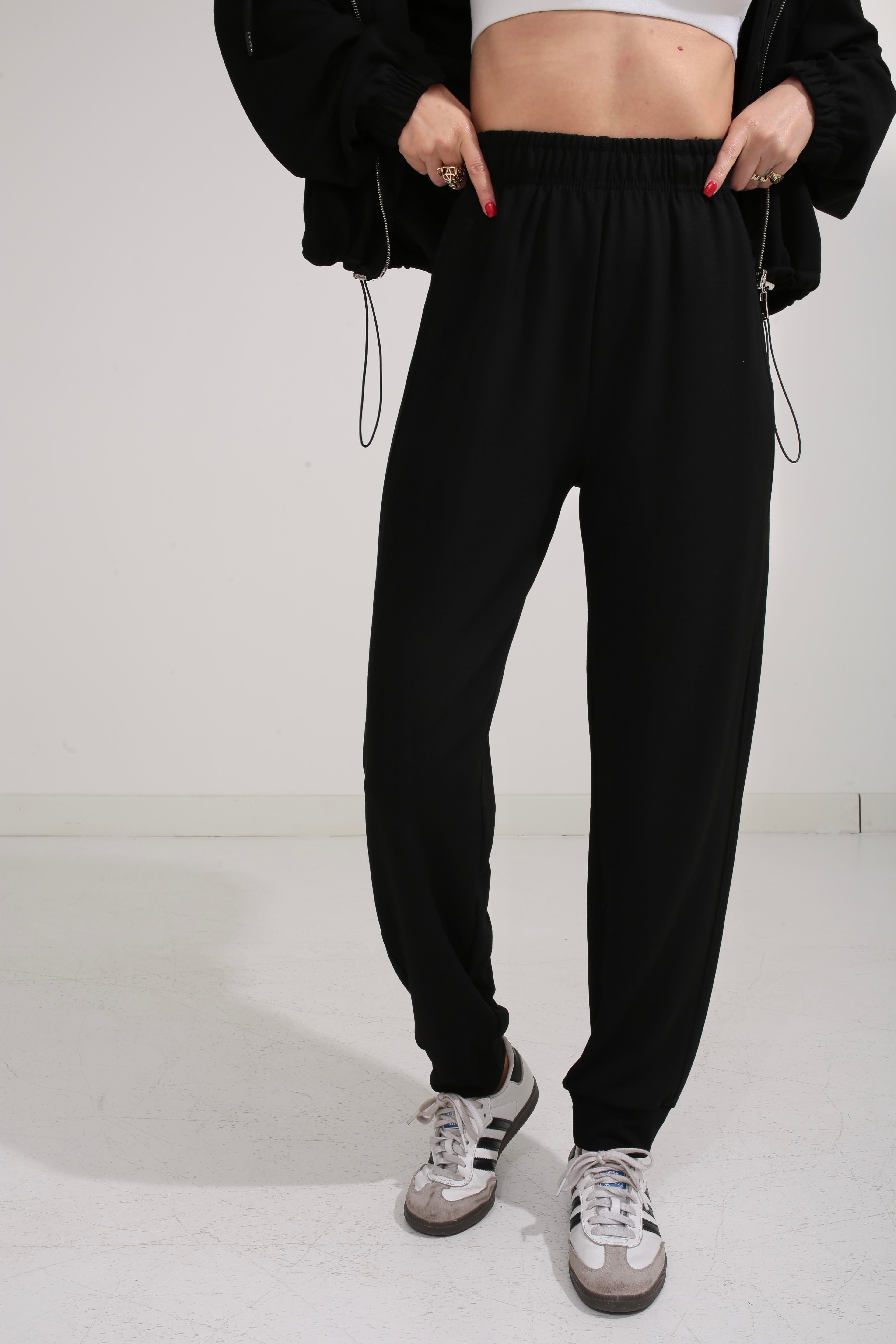 Kapişonlu Altı Stoperli Siyah Spor Takım SPOR TAKIMLAR | NO33