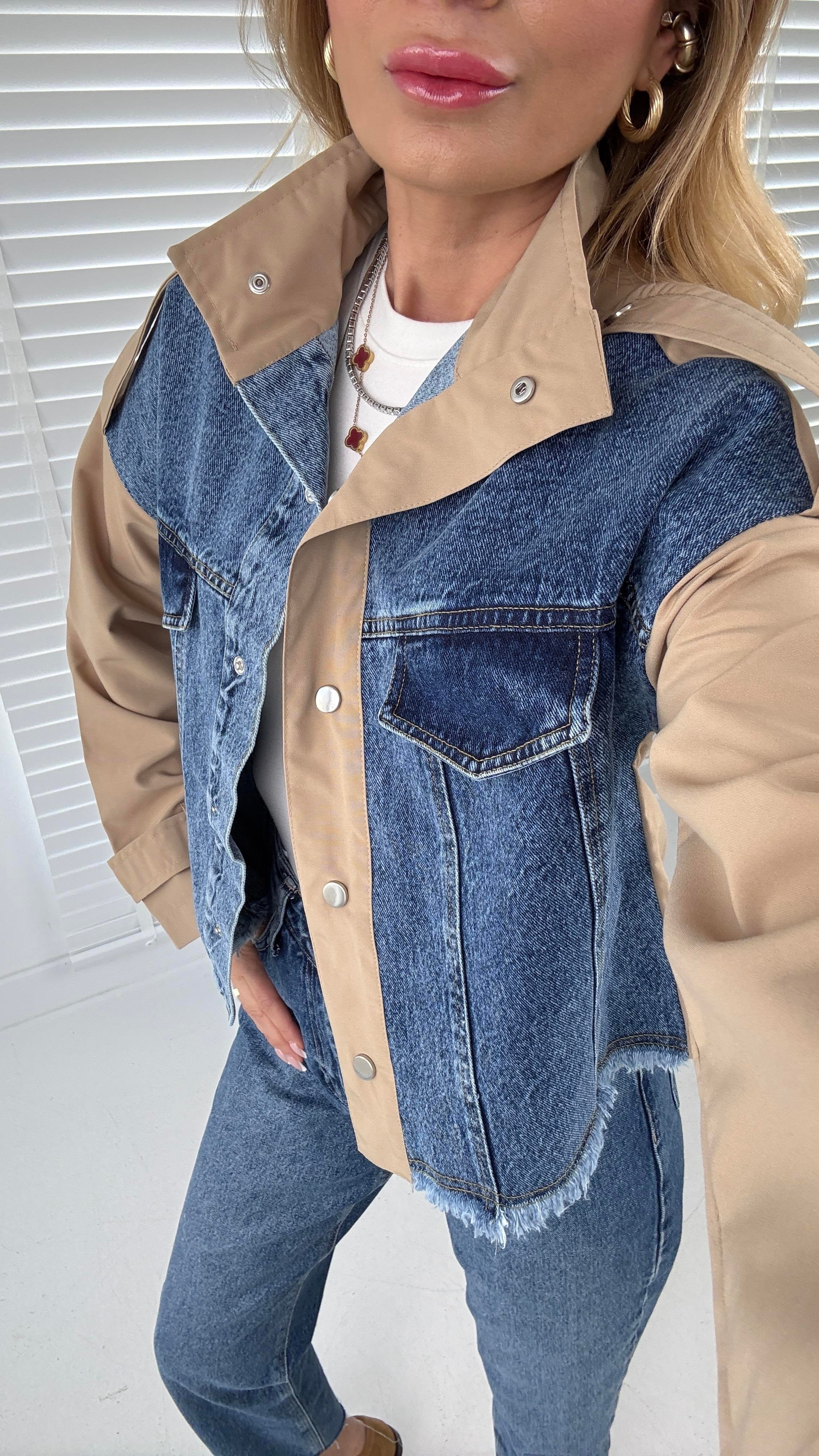 Kot Detay Kısa Trençkot TRENÇKOT