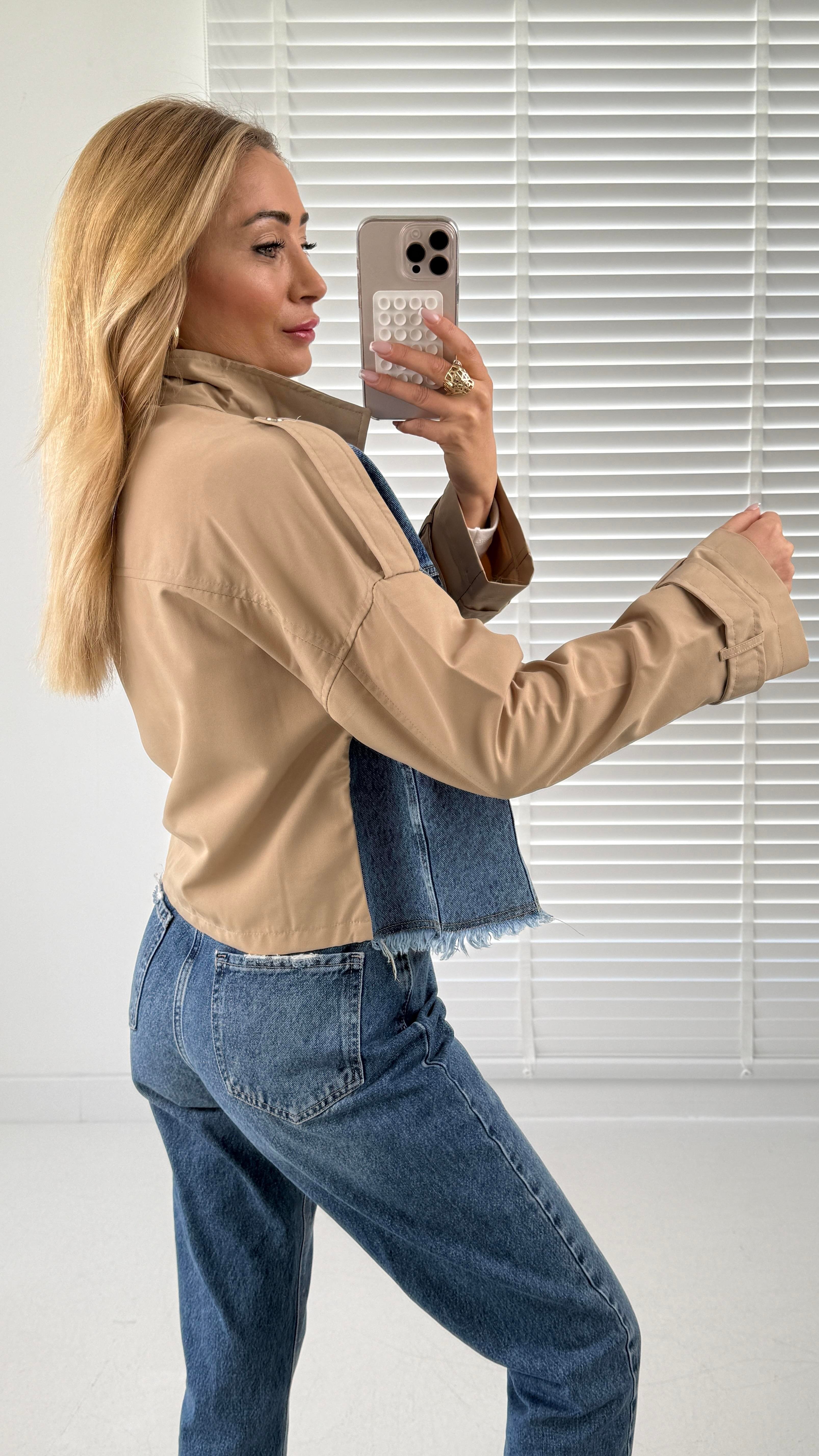 Kot Detay Kısa Trençkot TRENÇKOT