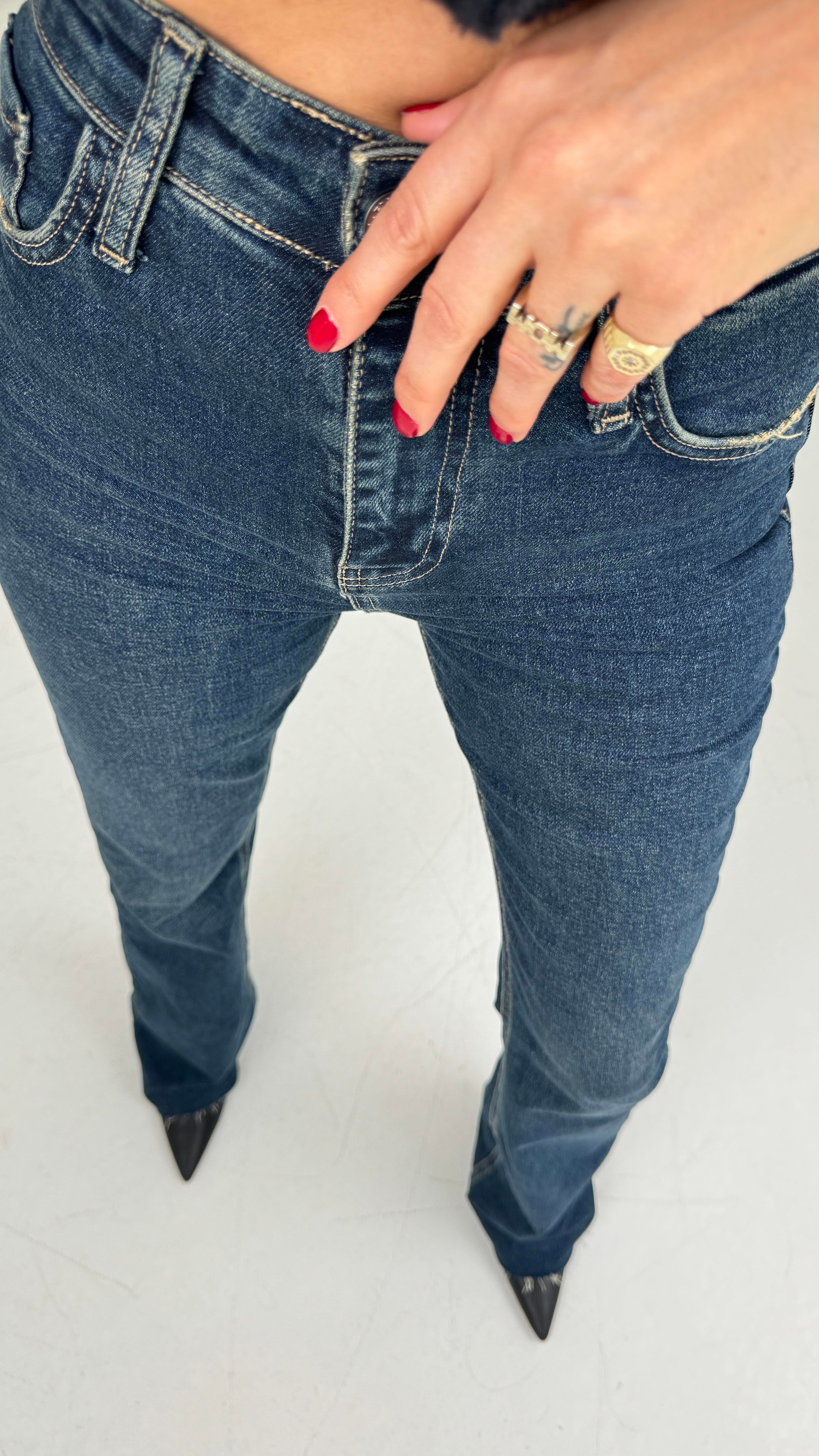 Koyu Mavi Likralı Flare Jean(1870-2) JEAN