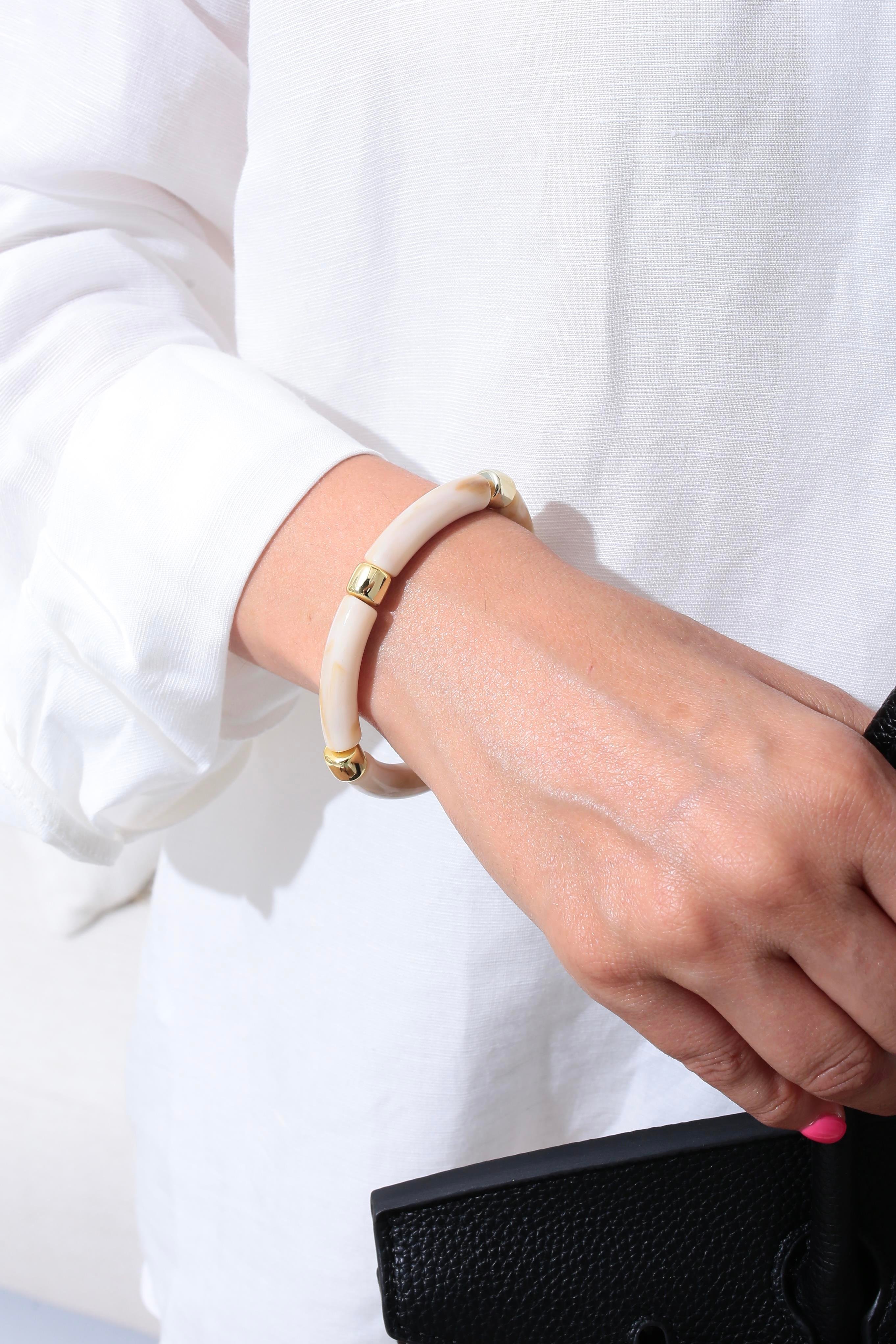 Krem Mermer Desen Bileklik BİLEZİK VE BİLEKLİK | NO33