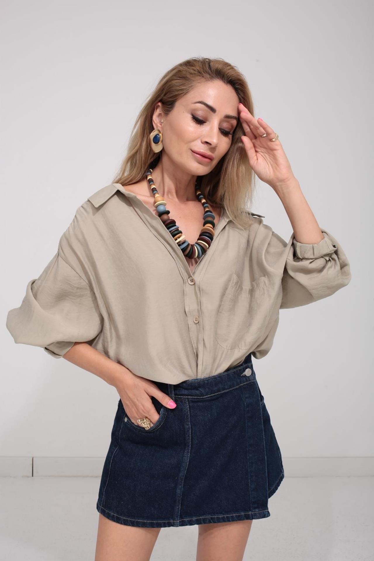 Kruvaze Kapama Denim Şort ŞORT | NO33