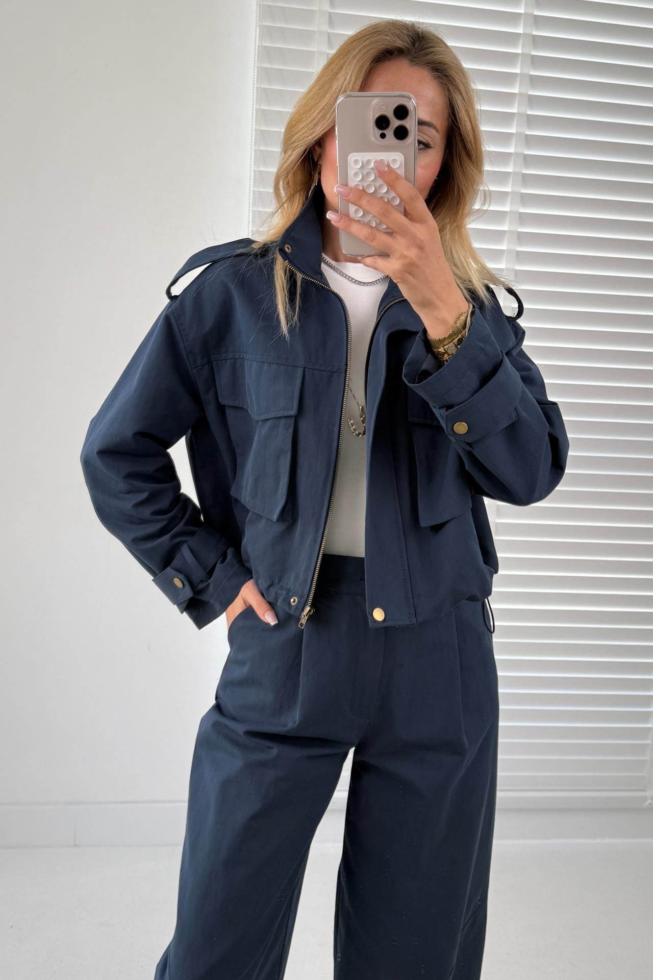 Lacivert Cepli Tensel Gabardin Takım TAKIM