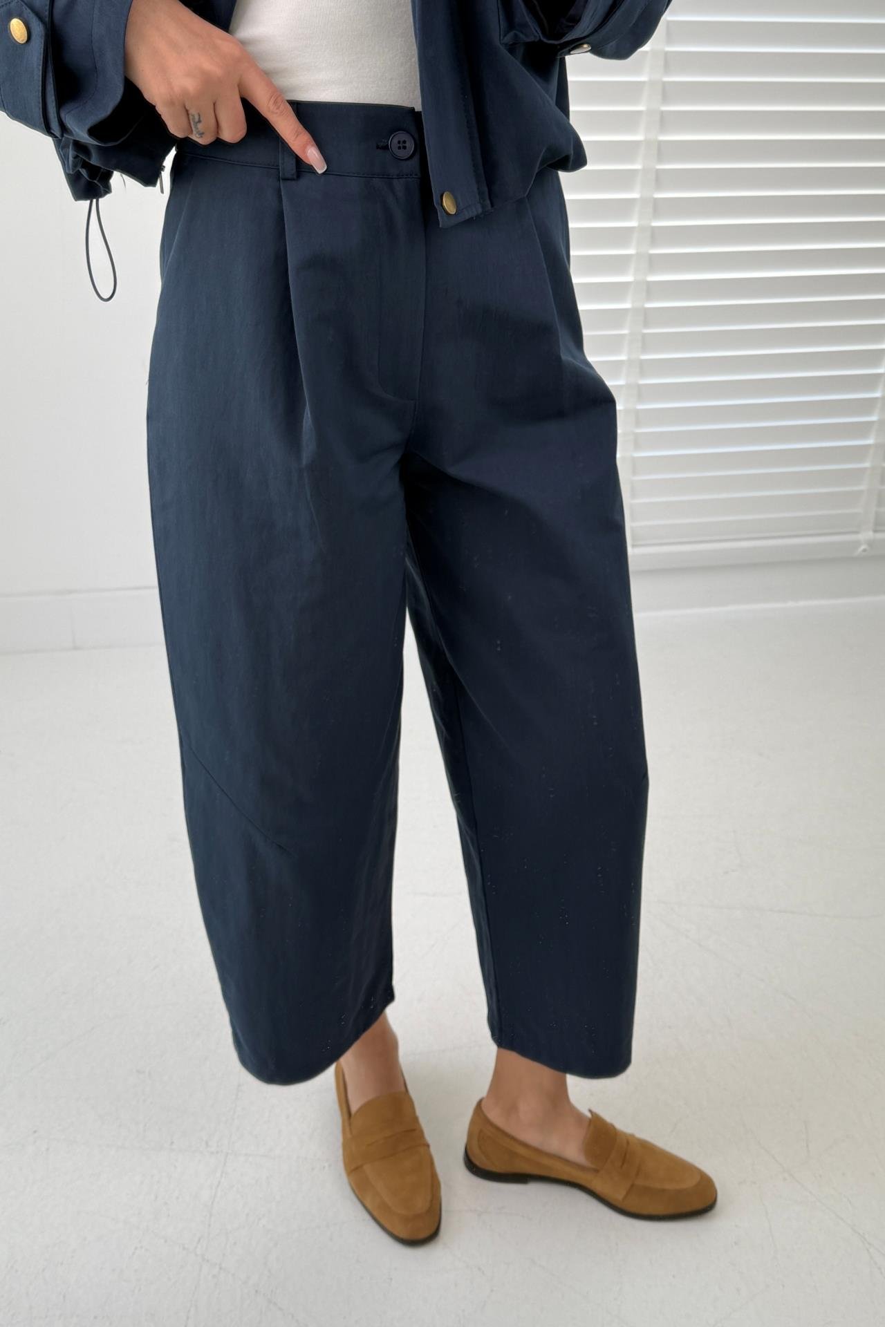 Lacivert Cepli Tensel Gabardin Takım TAKIM