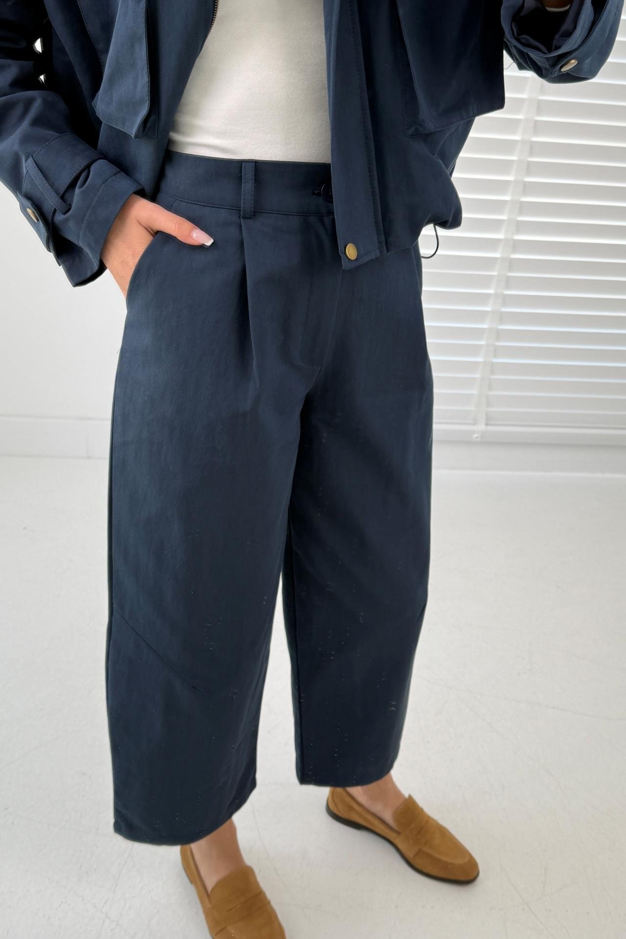 Lacivert Cepli Tensel Gabardin Takım TAKIM