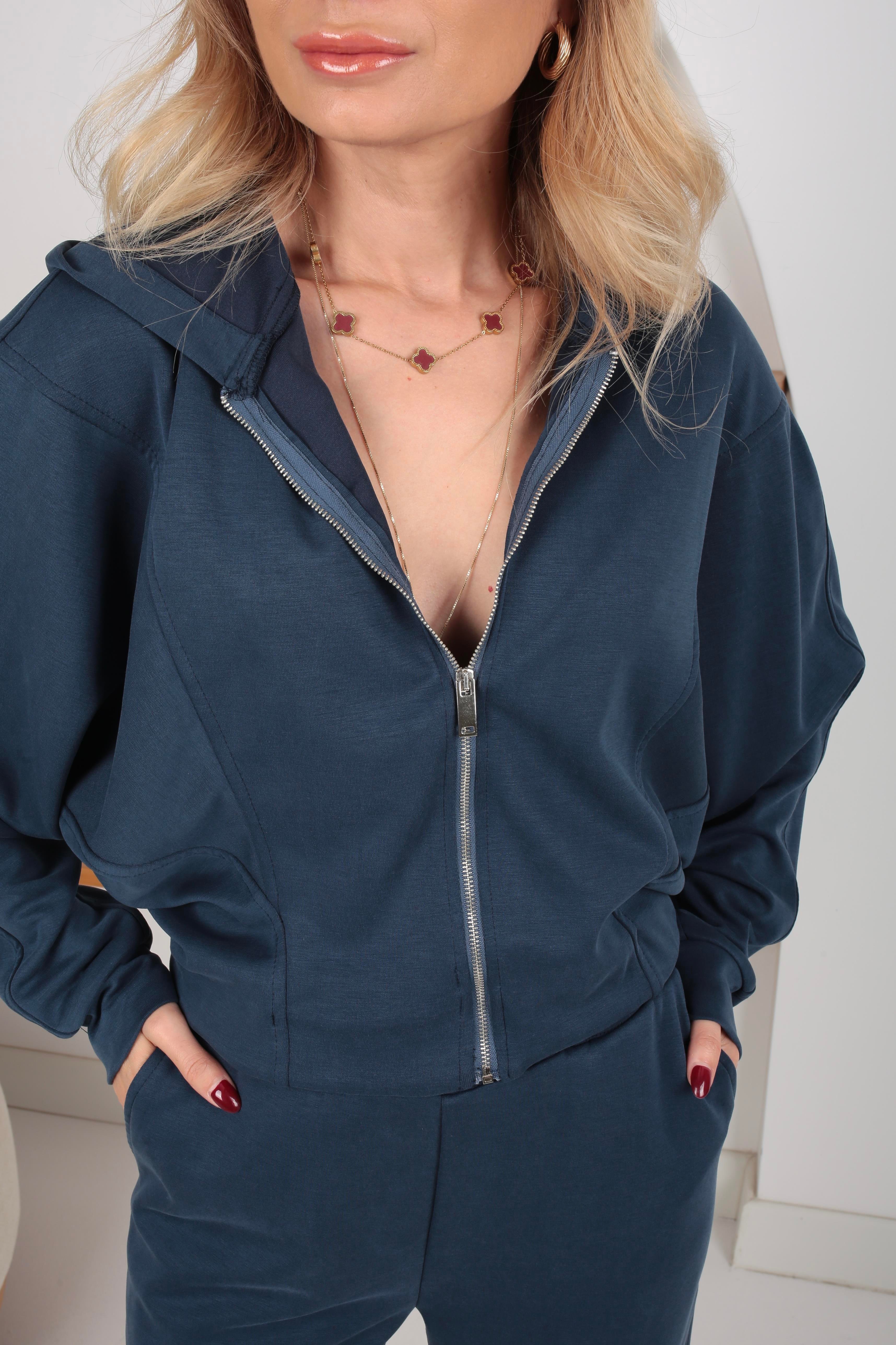 Lacivert Yarasa Kol Kapişonlu Oys Spor Takım SPOR TAKIMLAR