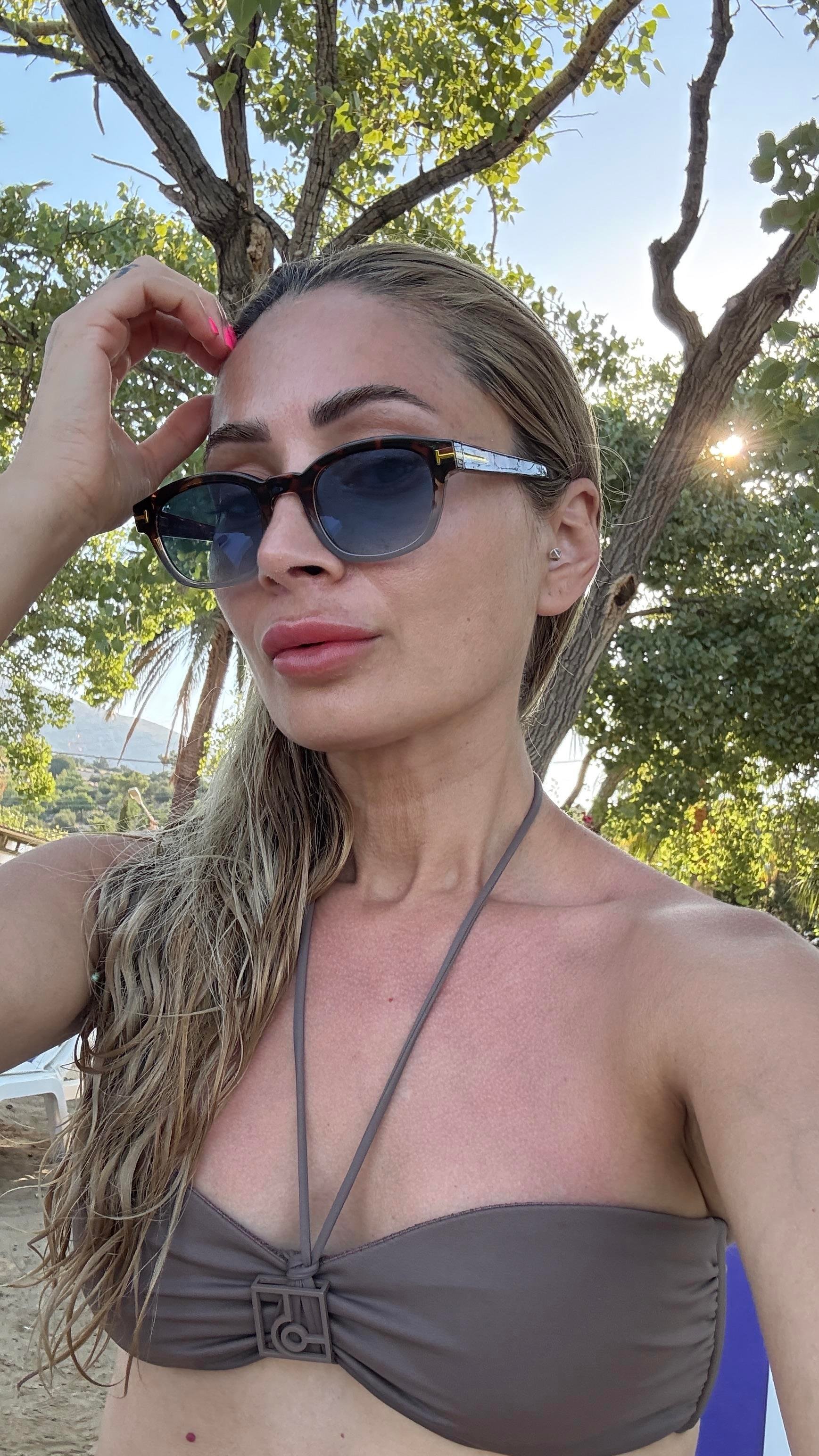 Leopar Kemik Çerçeveli Mavi Gözlük(Ae 5808 ) GÜNEŞ GÖZLÜĞÜ | NO33