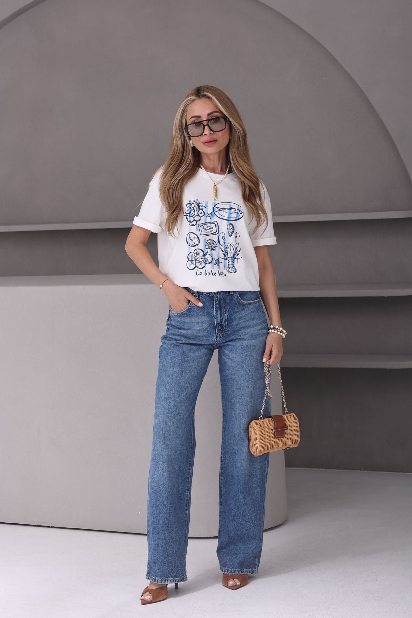Mavi Baskılı Tshirt T-SHİRT | NO33