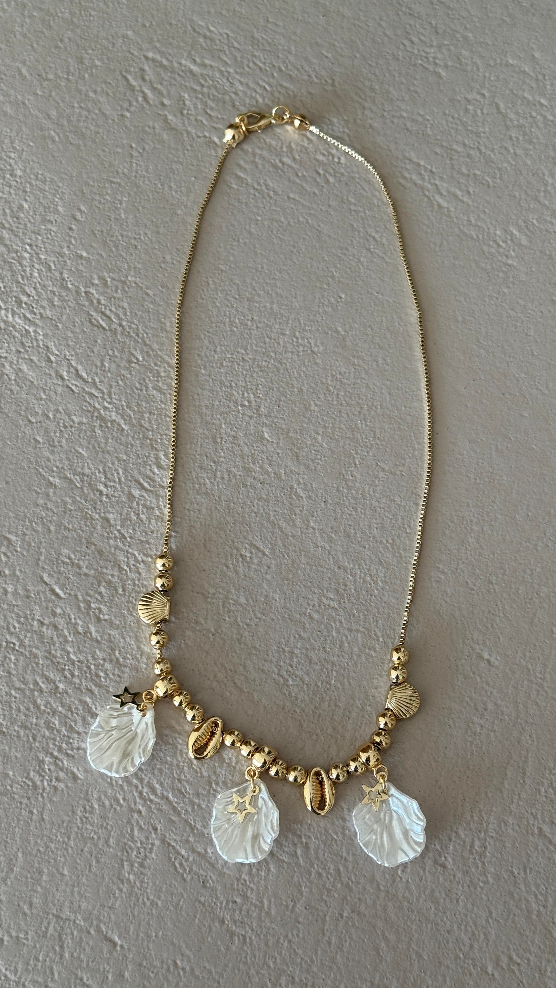Midye Kabuklu Gold Kolye KOLYE | NO33