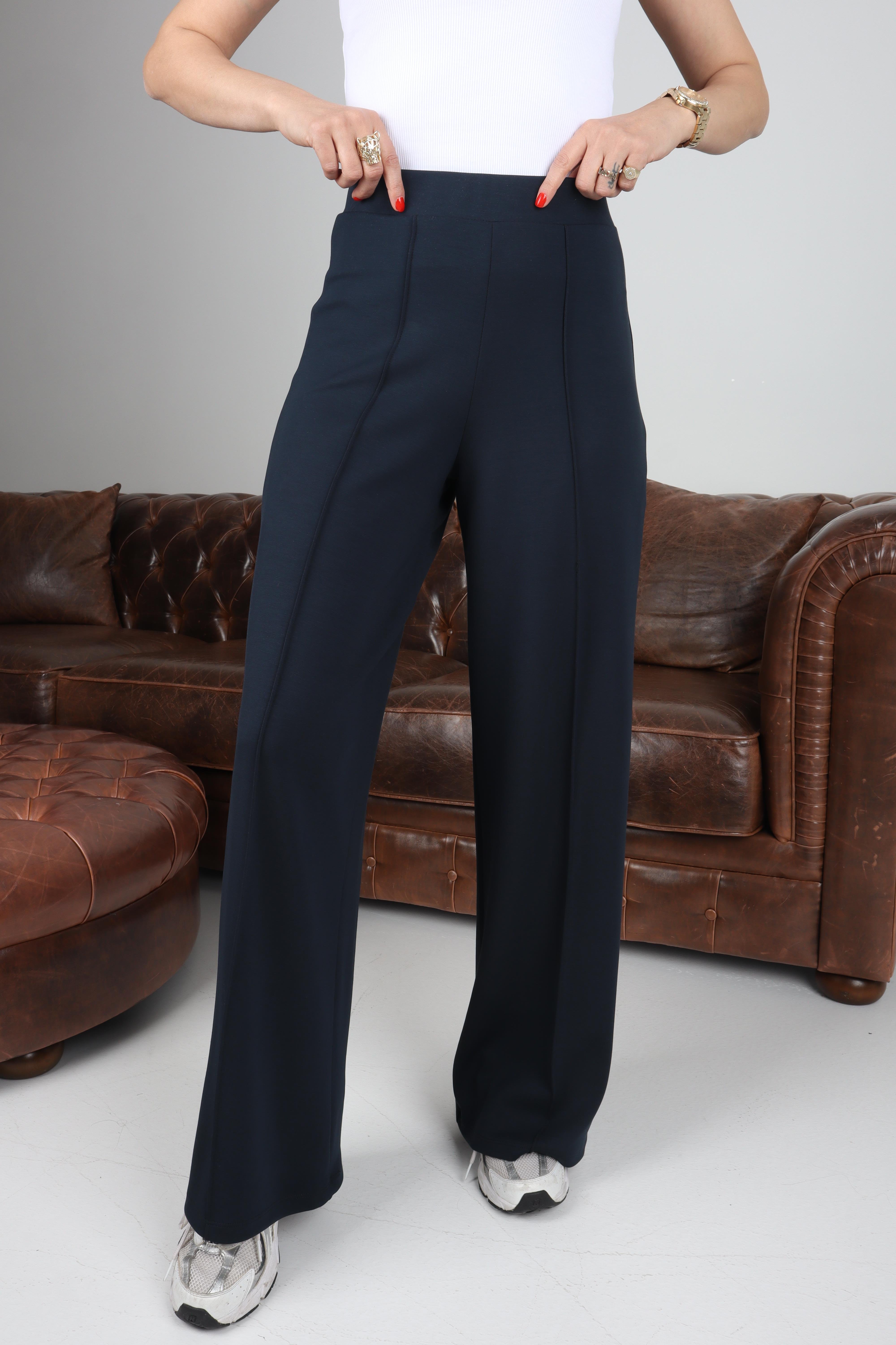 Önü Dikişli Lacivert Modal Pantolon PANTOLON