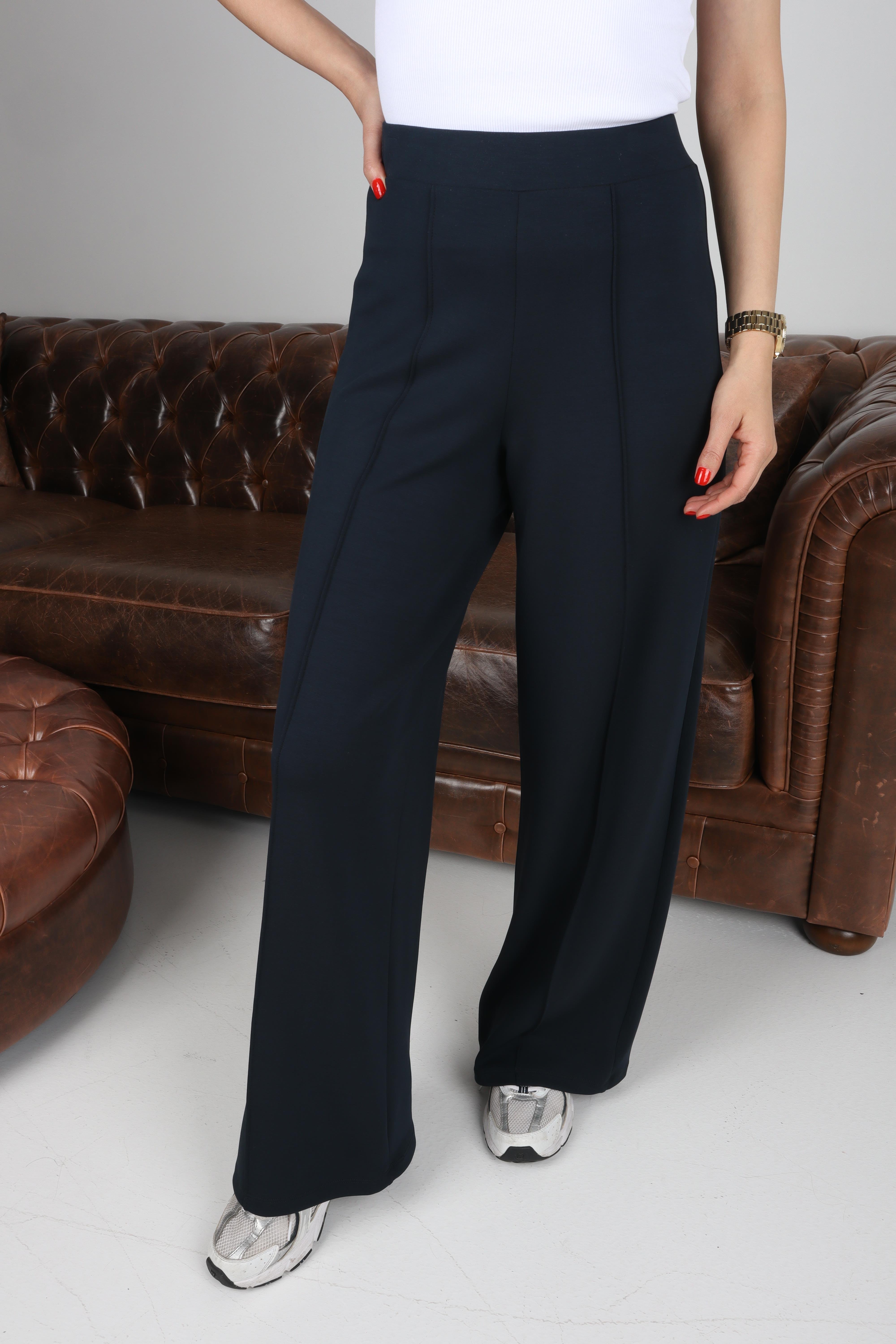 Önü Dikişli Lacivert Modal Pantolon PANTOLON