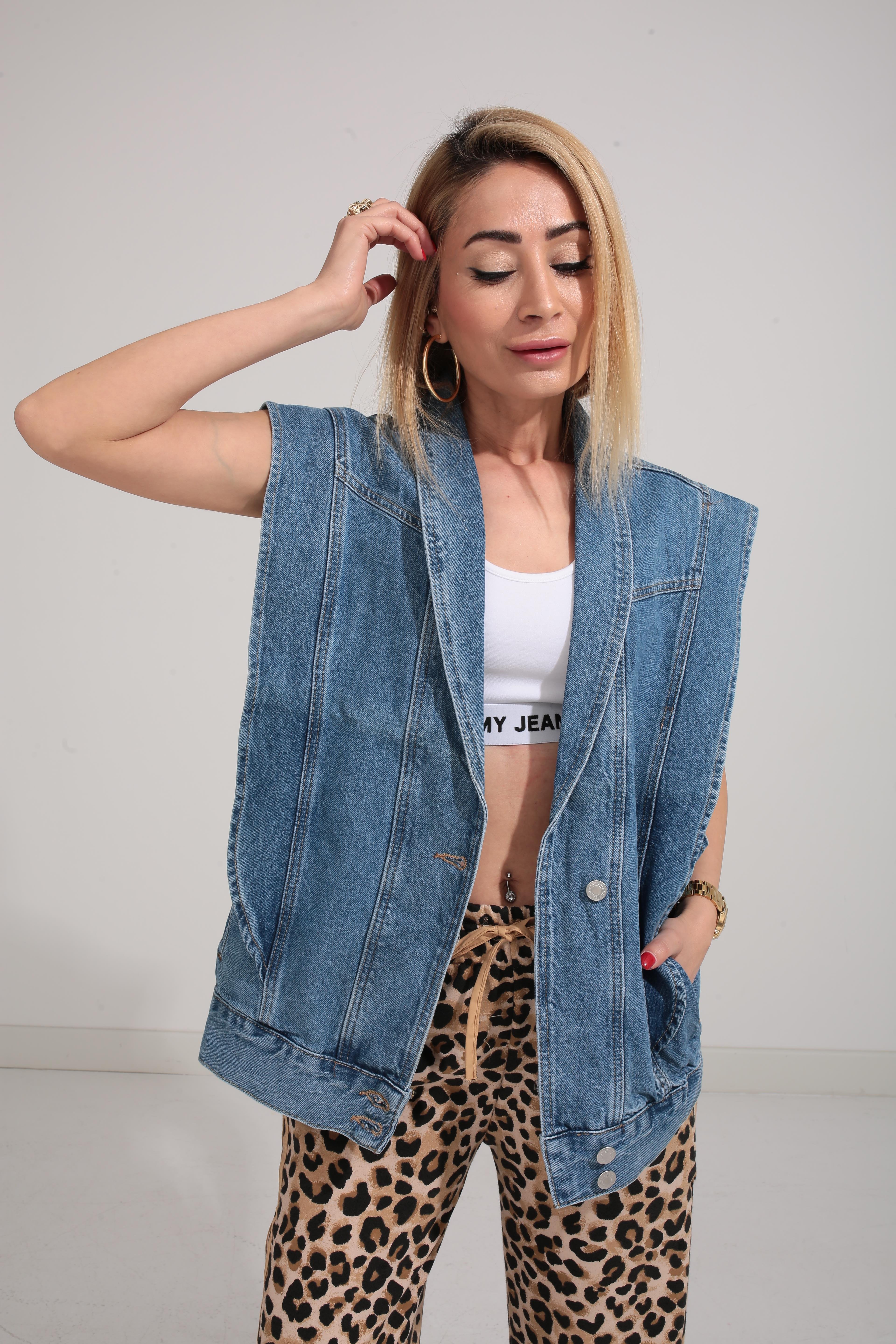Oversize Denim Yelek YELEK | NO33