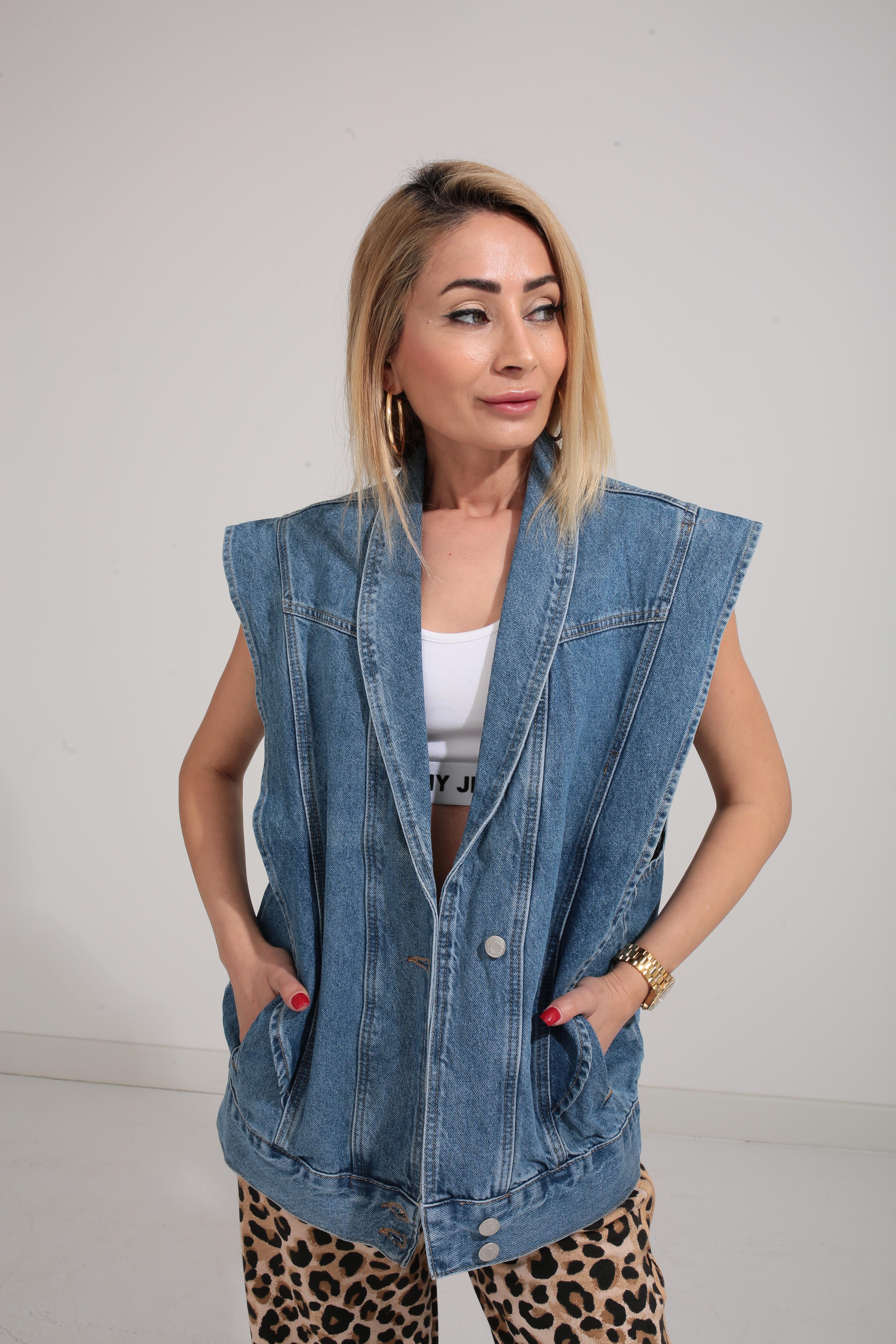 Oversize Denim Yelek YELEK | NO33