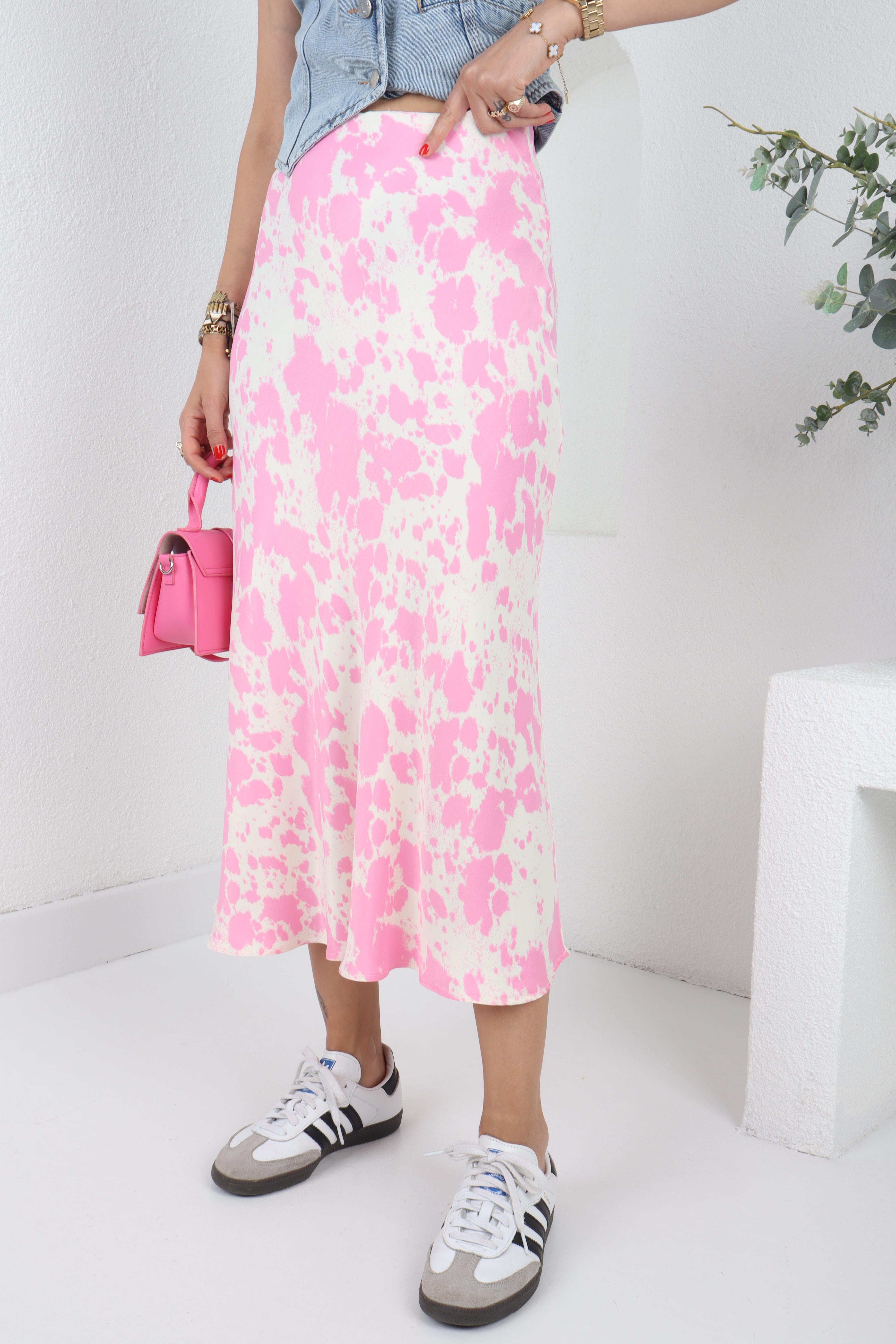 Pembe Batik Desen Saten Etek ETEK