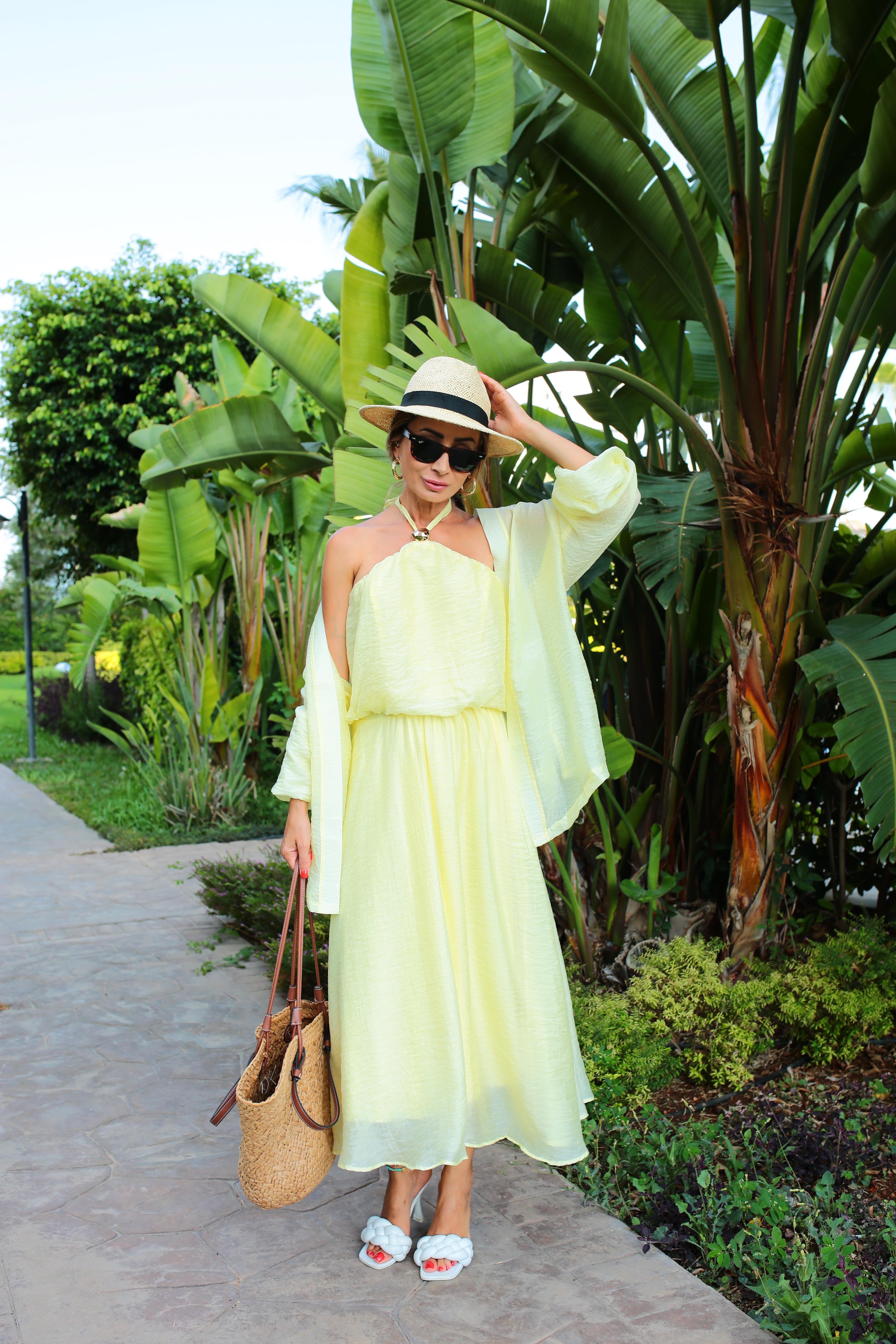 Sarı Vual Kumaş Kimonolu Üçlü Takım TAKIM | NO33