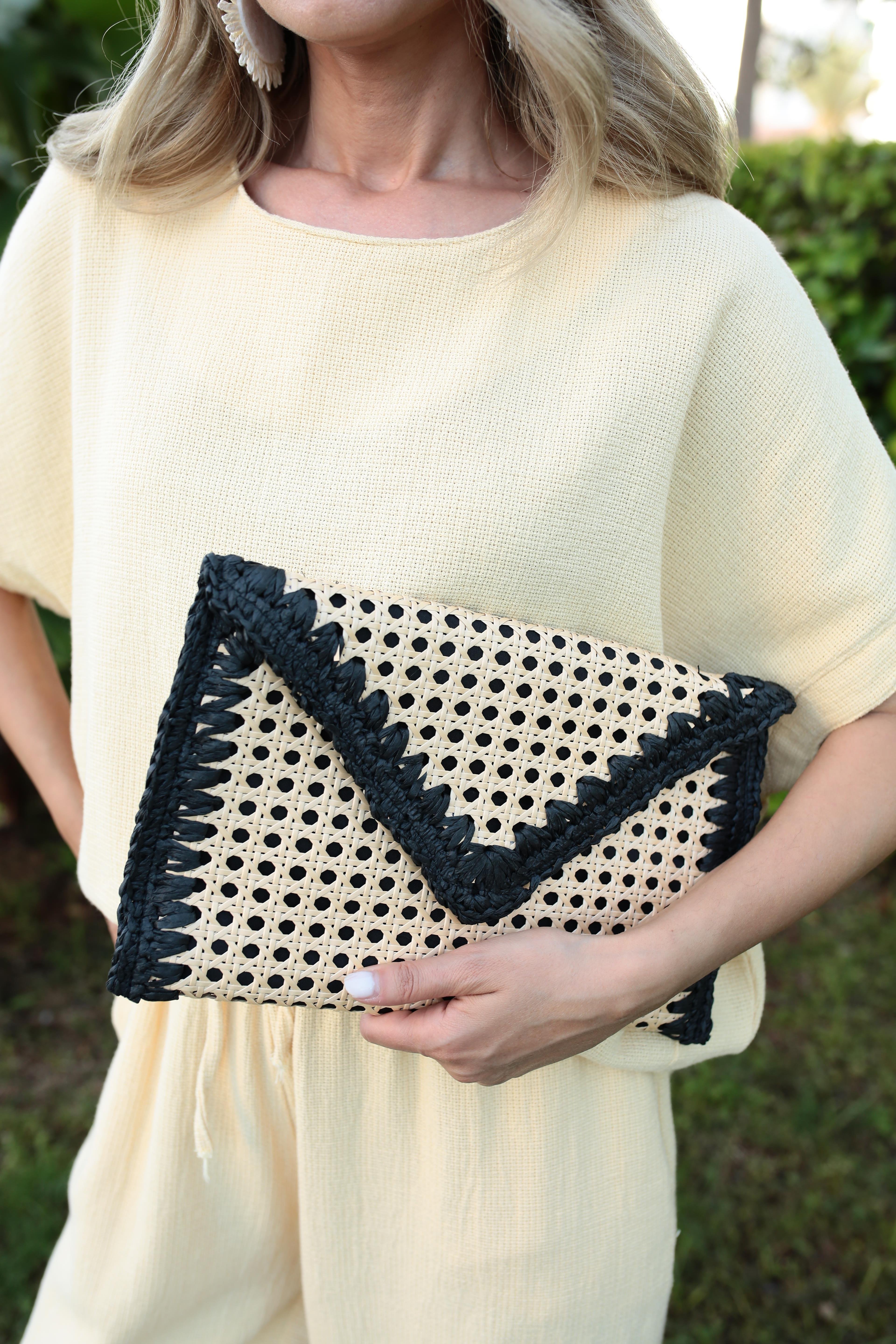 Siyah Beige Zarf Çanta ÇANTA | NO33