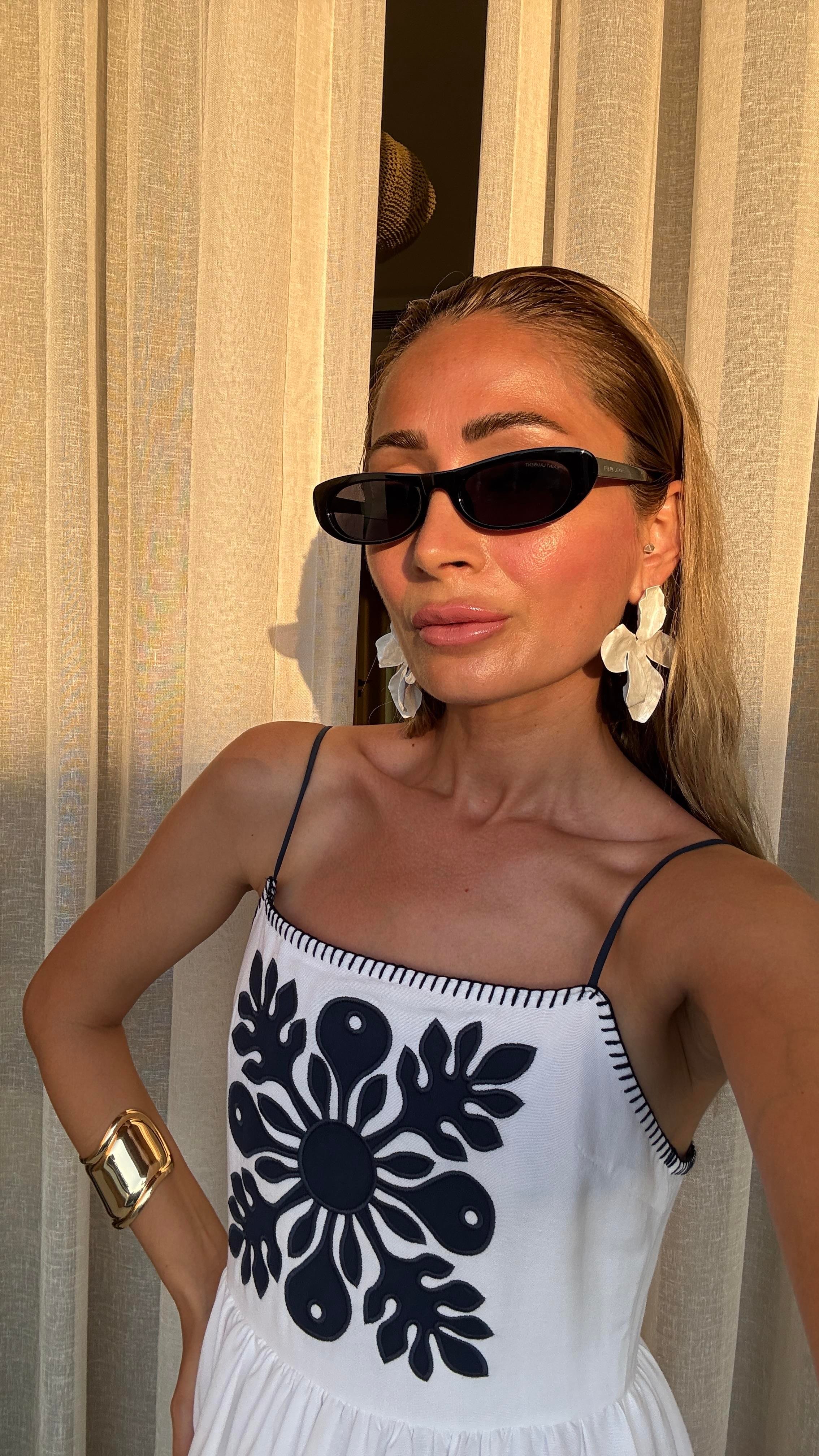 Siyah Kemik Çerçeve Sl Oval Gözlük(6161) GÜNEŞ GÖZLÜĞÜ | NO33