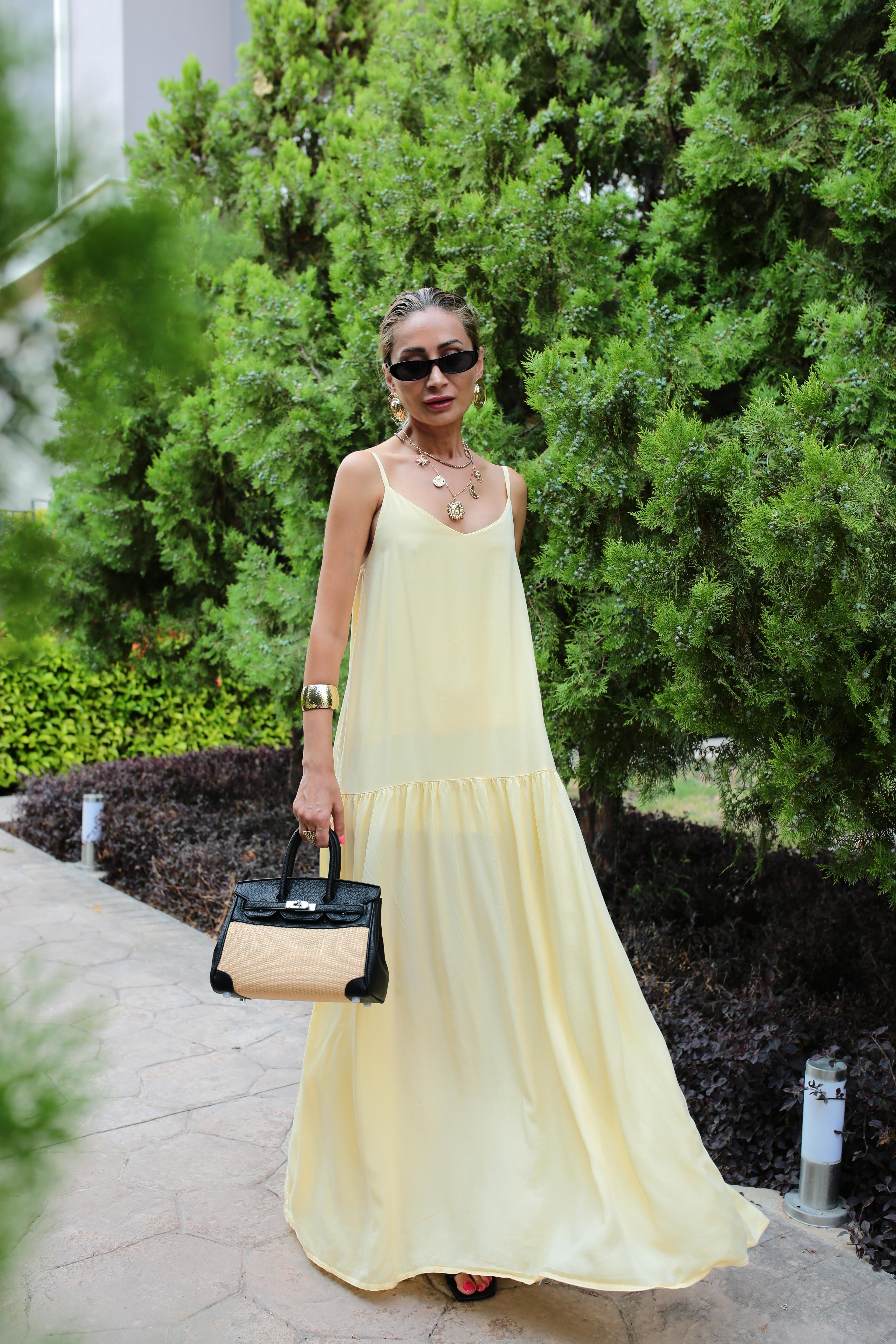 Siyah Kilitli Hasır Küçük İthal Çanta ÇANTA | NO33