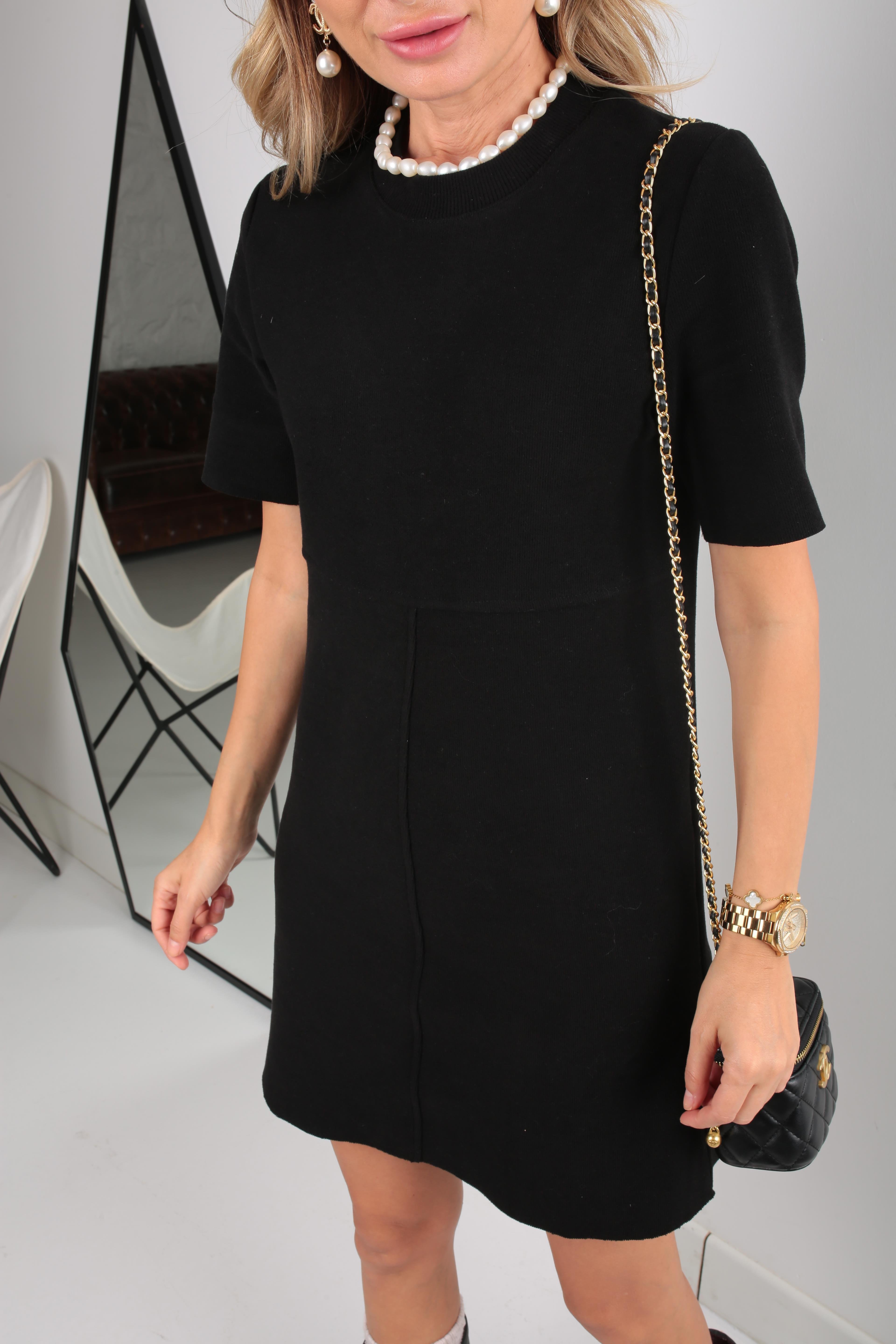 Siyah Örme Triko Elbise ELBİSE