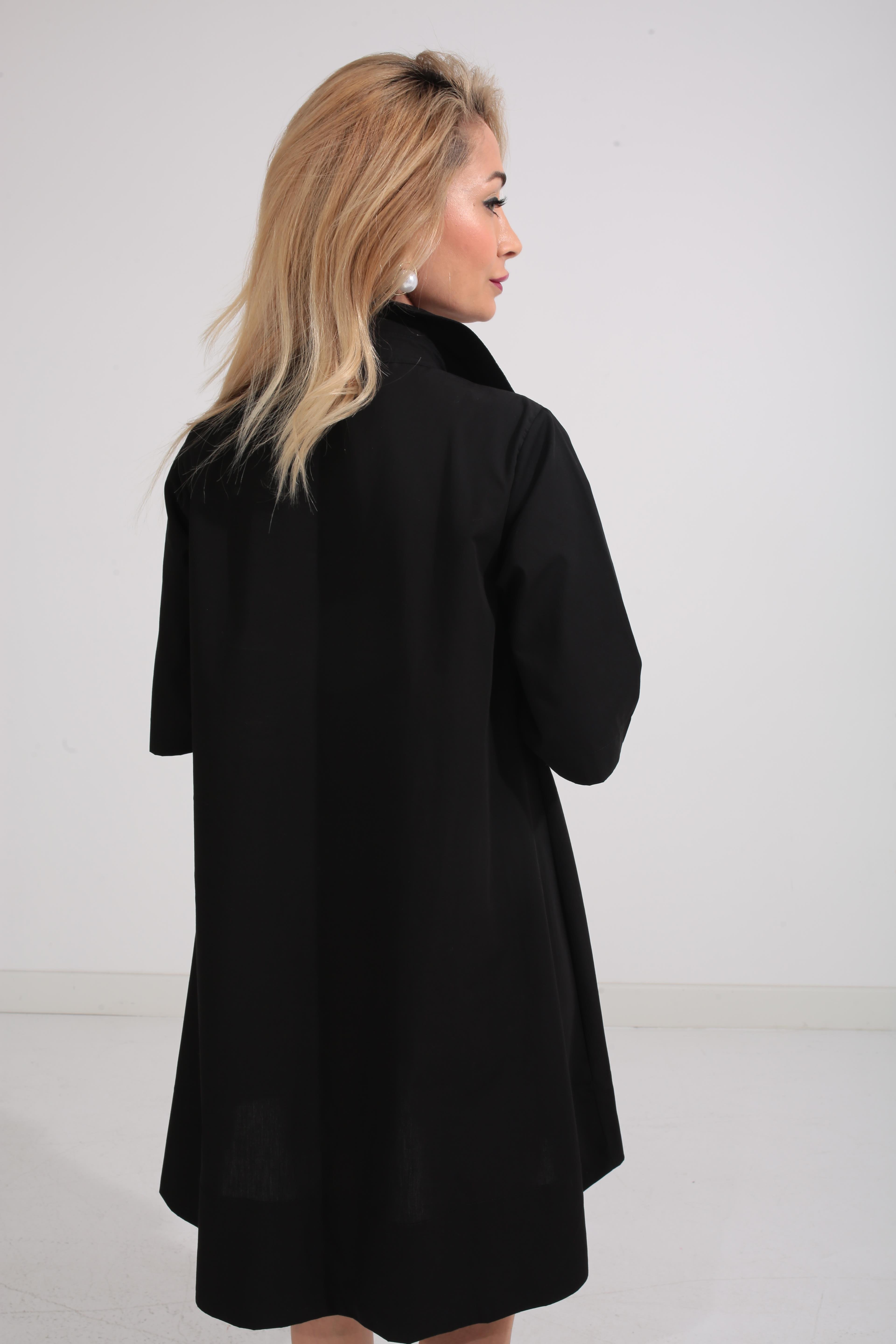 Siyah Oversize Gömlek Elbise ELBİSE | NO33