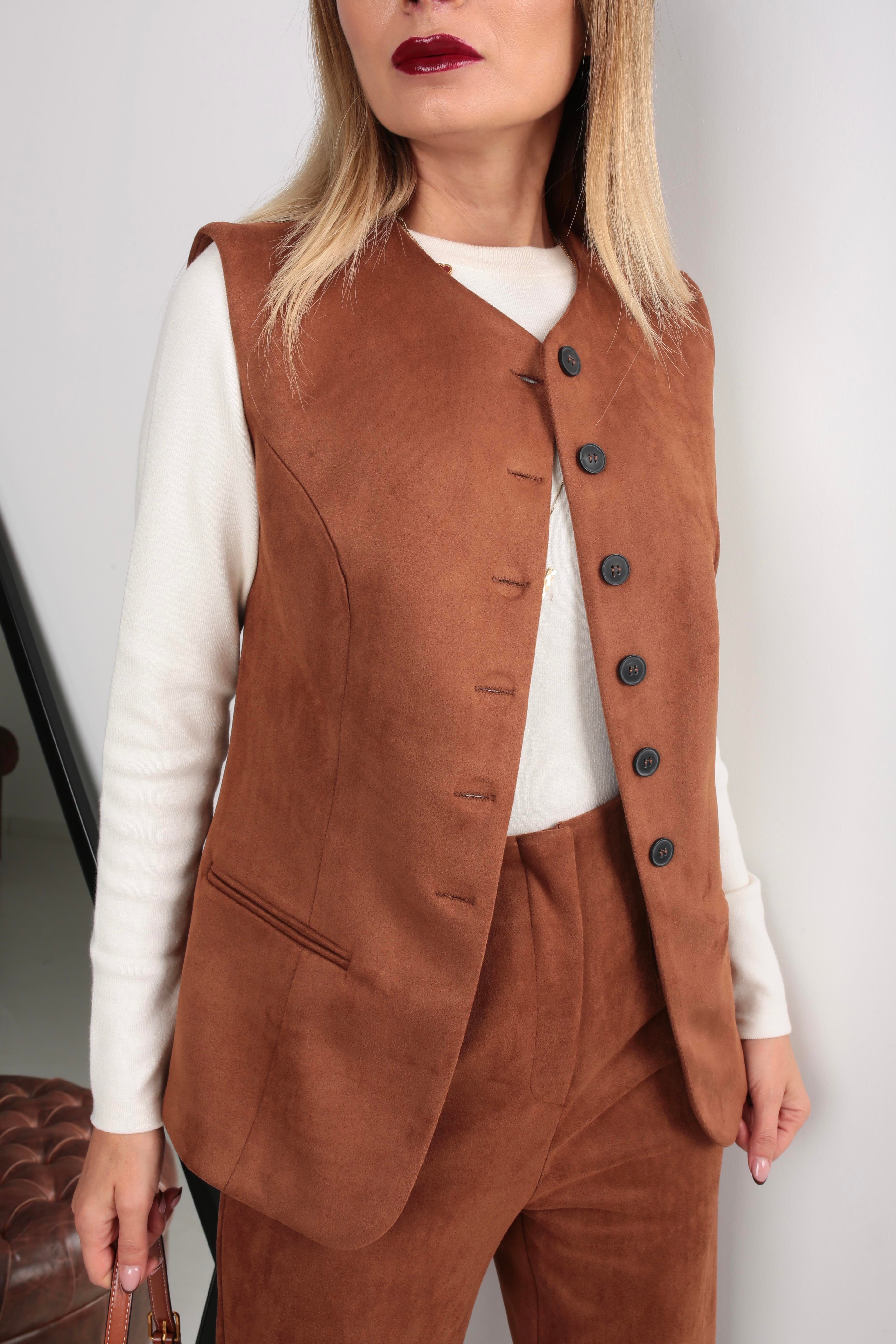 Taba Yelekli Nubuk Takım TAKIM