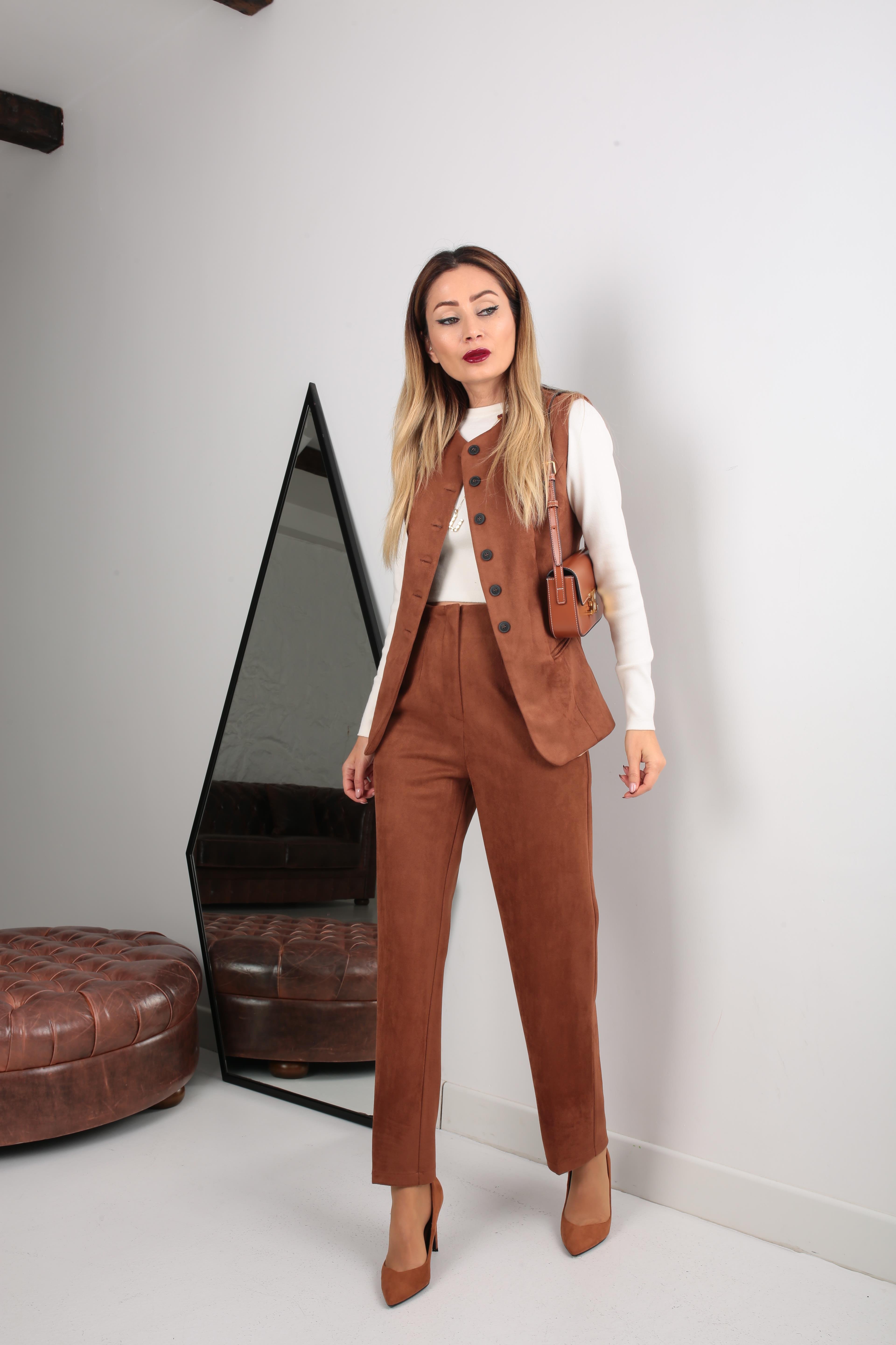 Taba Yelekli Nubuk Takım TAKIM