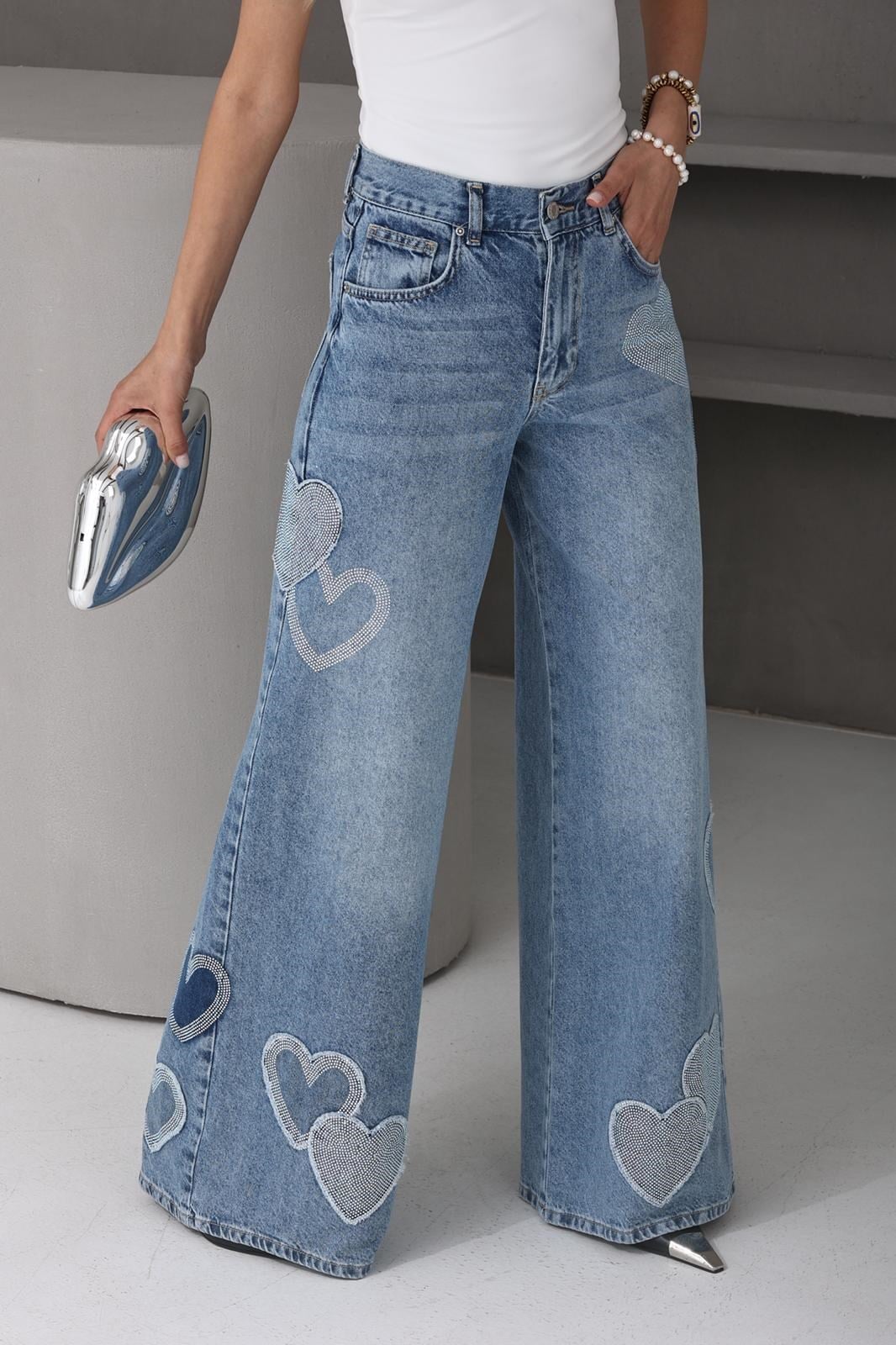 Taş Baskılı Palazzo Jean83644-2s5) JEAN | NO33