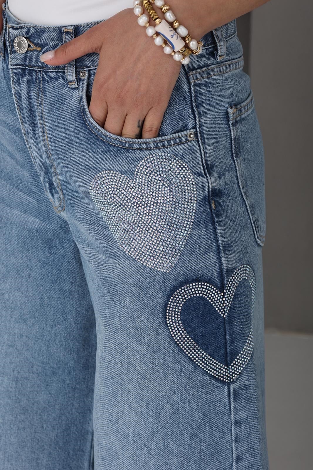 Taş Baskılı Palazzo Jean83644-2s5) JEAN | NO33