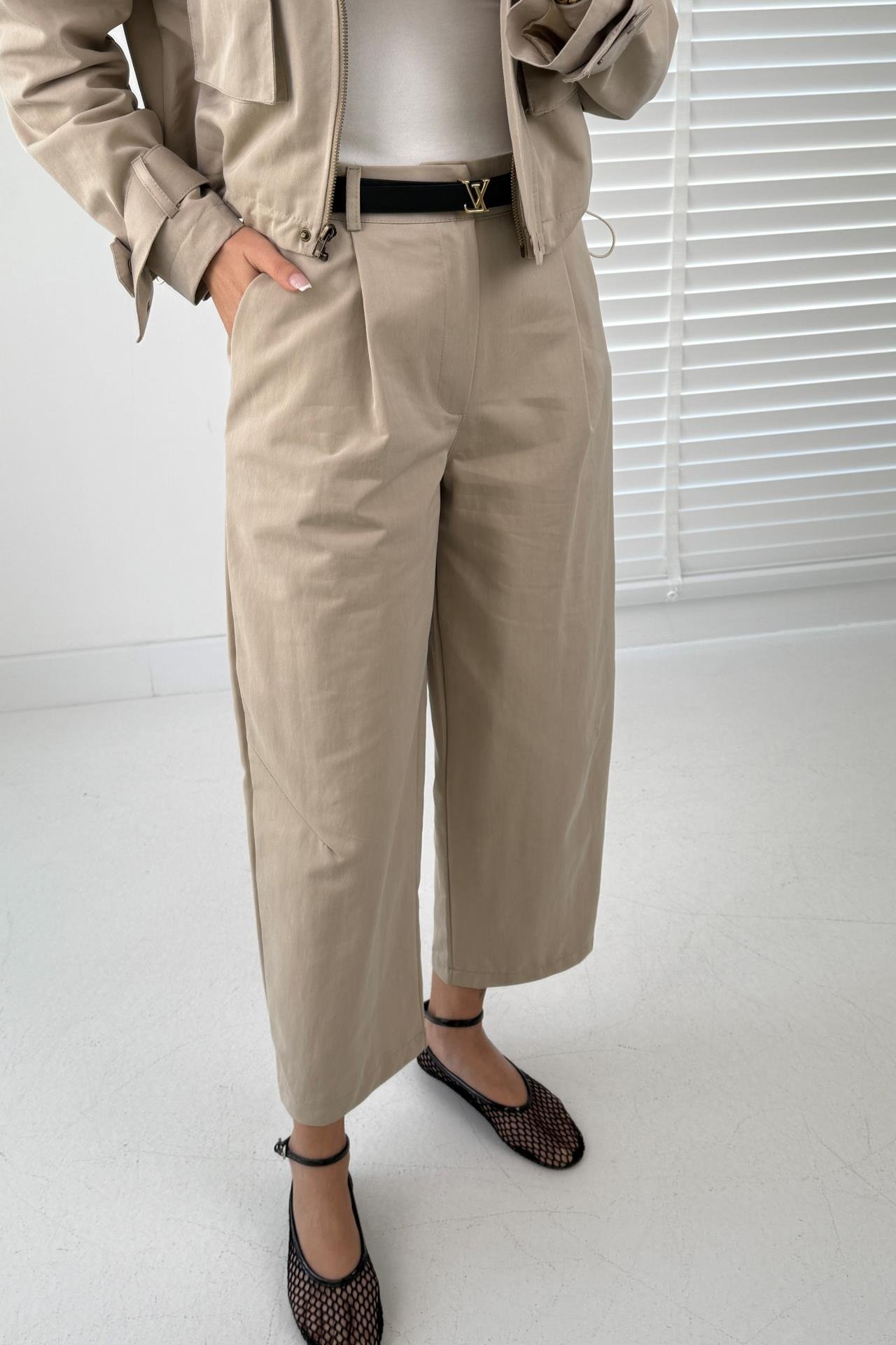 Taş Cepli Tensel Gabardin Takım TAKIM