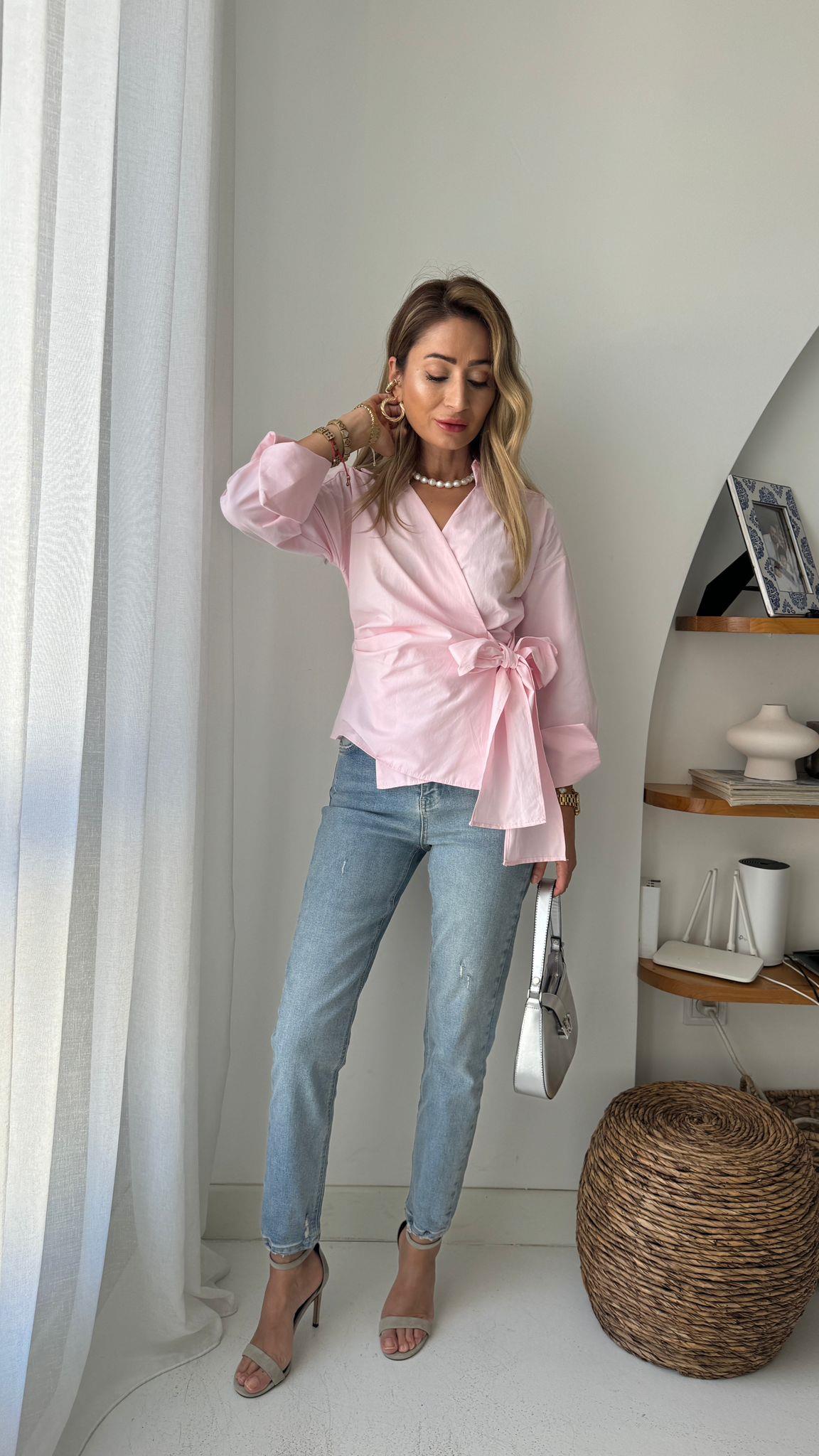 Tırnaklı Açık Mavi Likralı Mom Jean(1844-5) JEAN