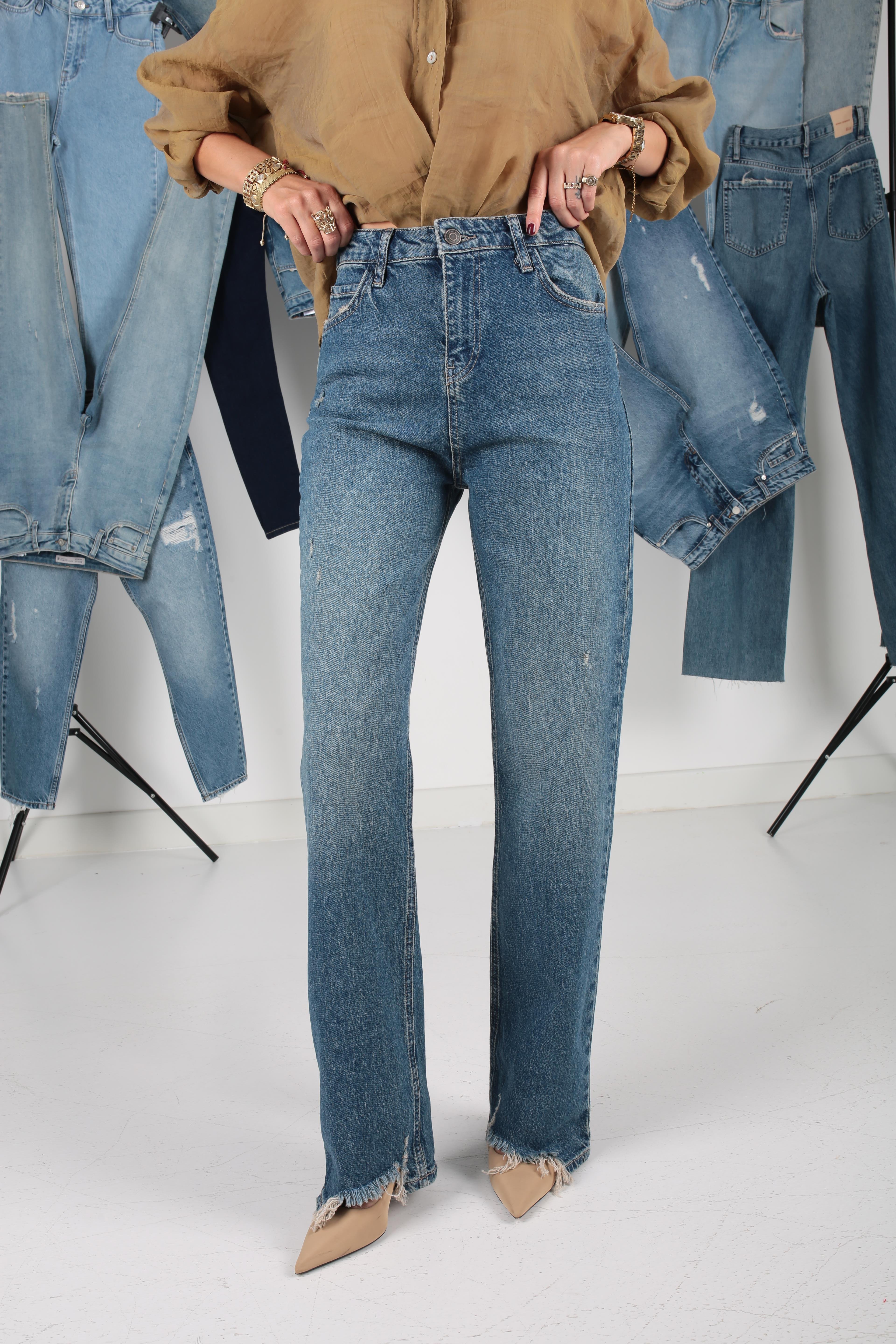 Tırnaklı Vintage Slim Jean(1875-1) JEAN