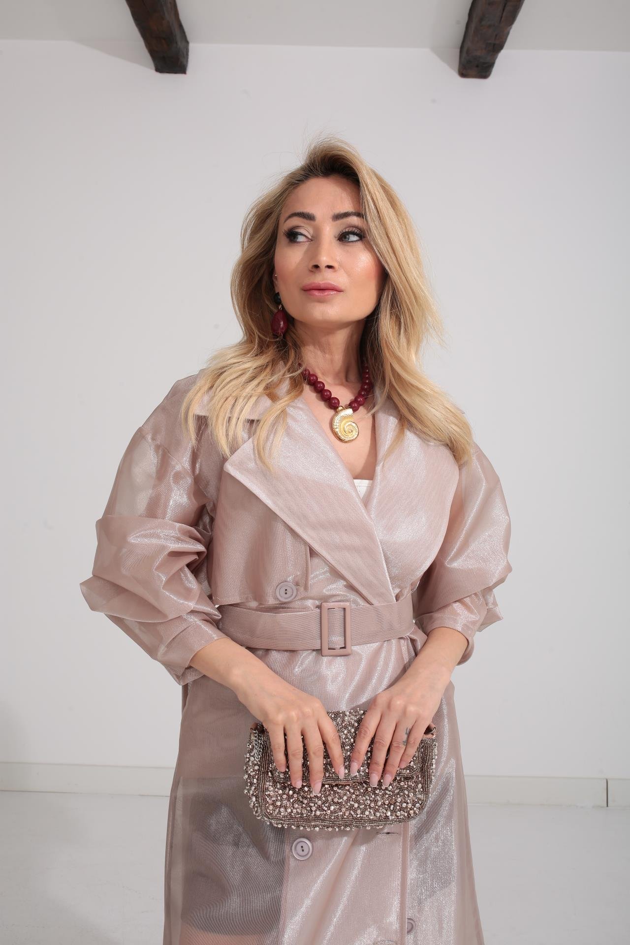 Vizon Organze Tül Trenç TRENÇKOT