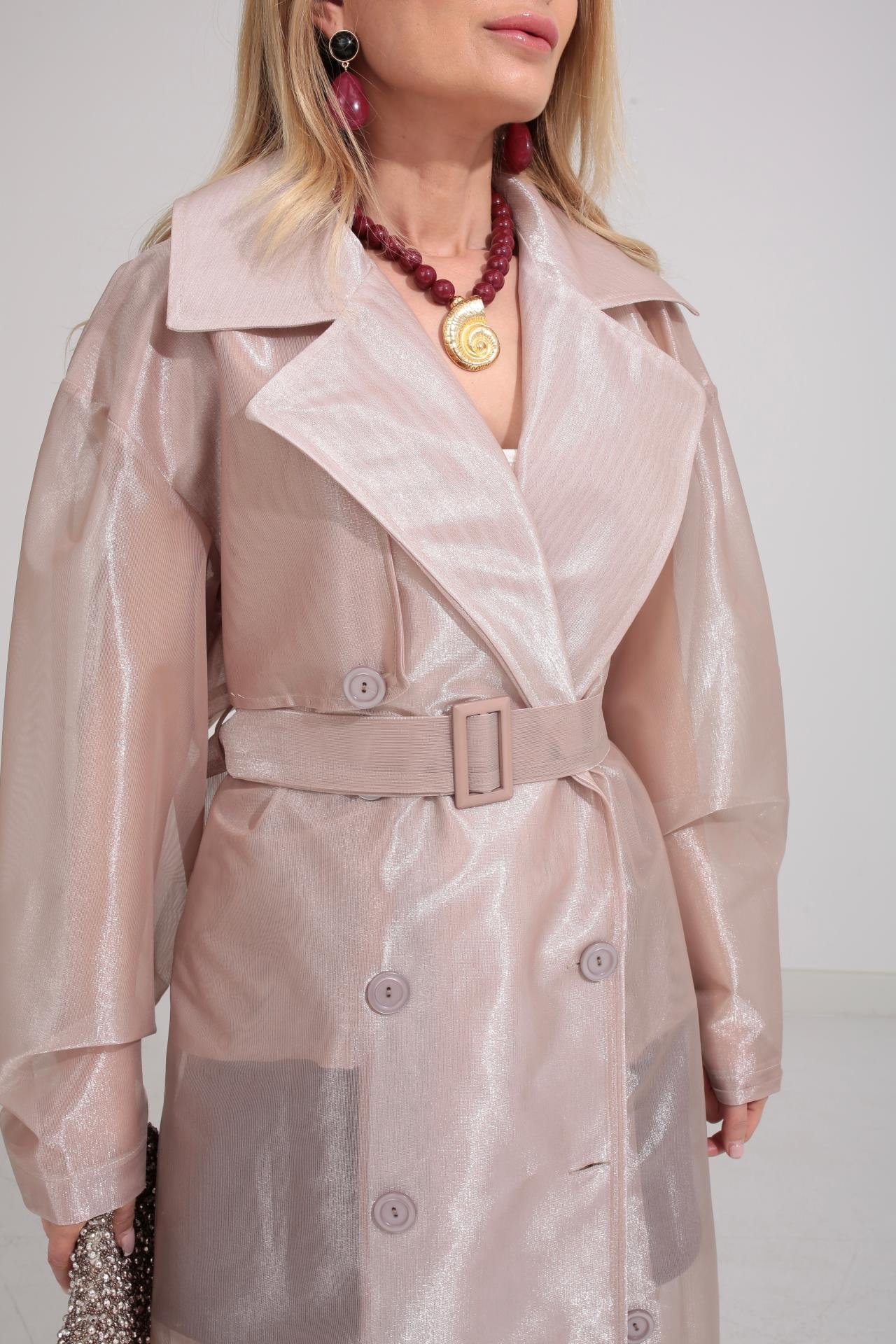 Vizon Organze Tül Trenç TRENÇKOT