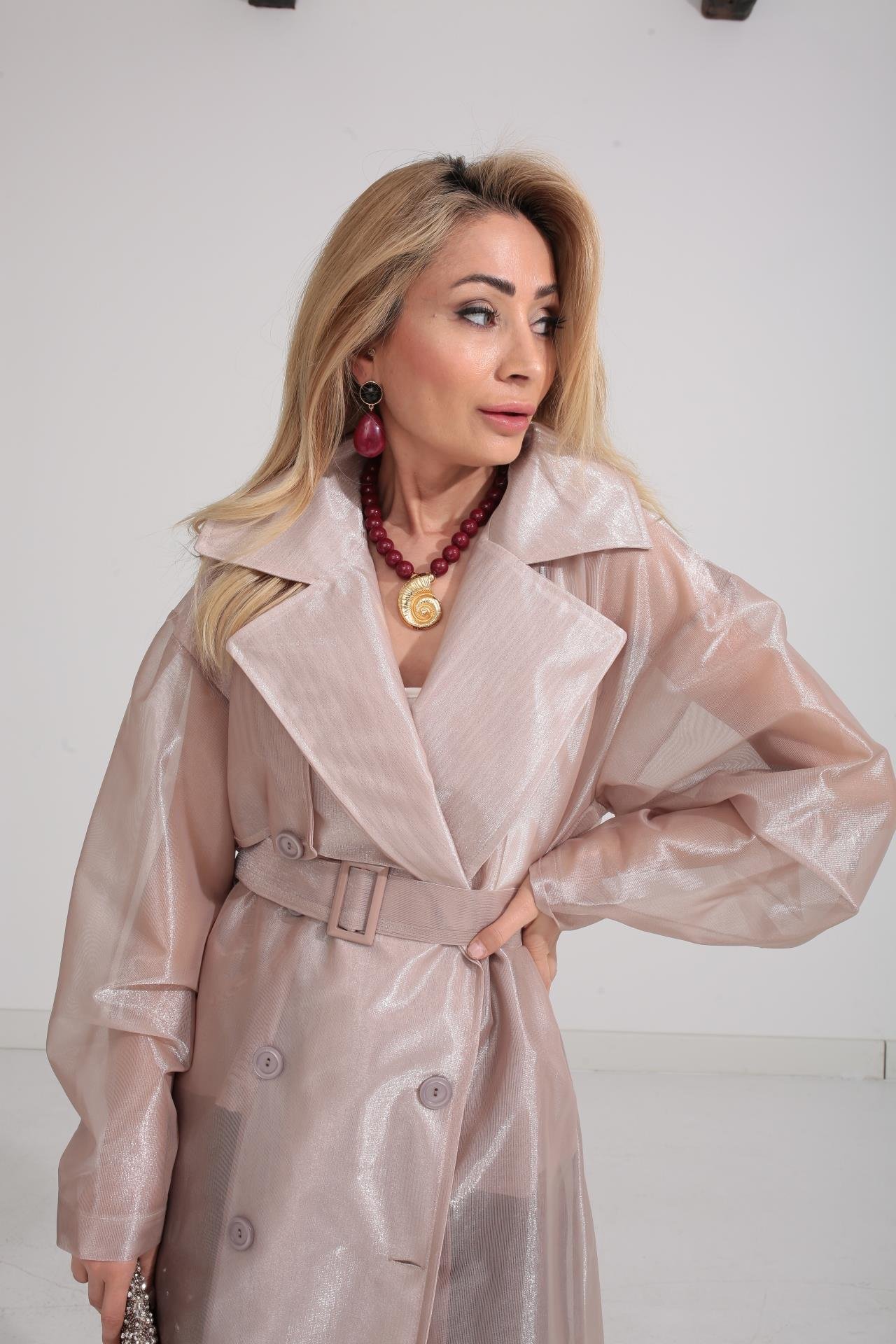 Vizon Organze Tül Trenç TRENÇKOT