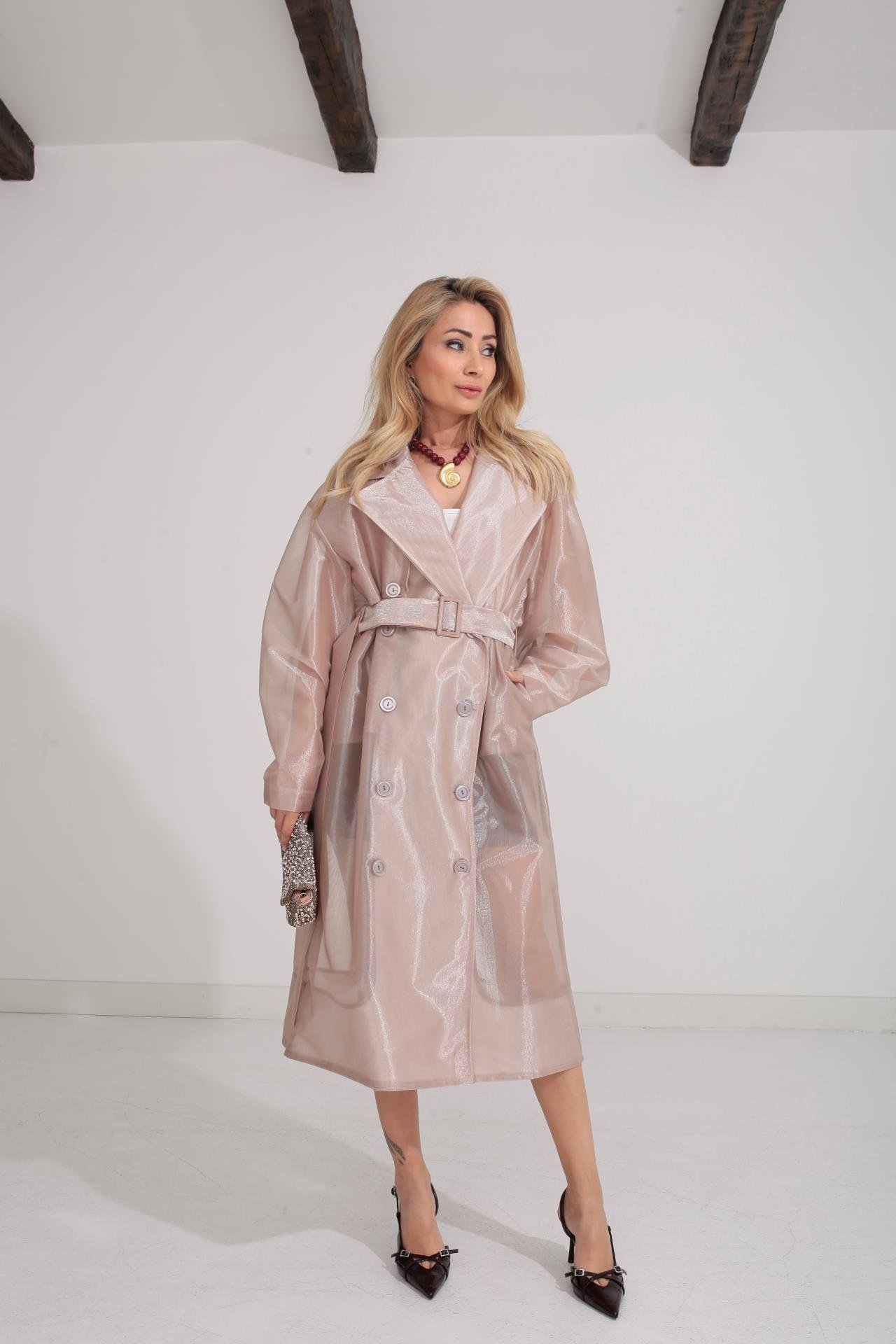 Vizon Organze Tül Trenç TRENÇKOT