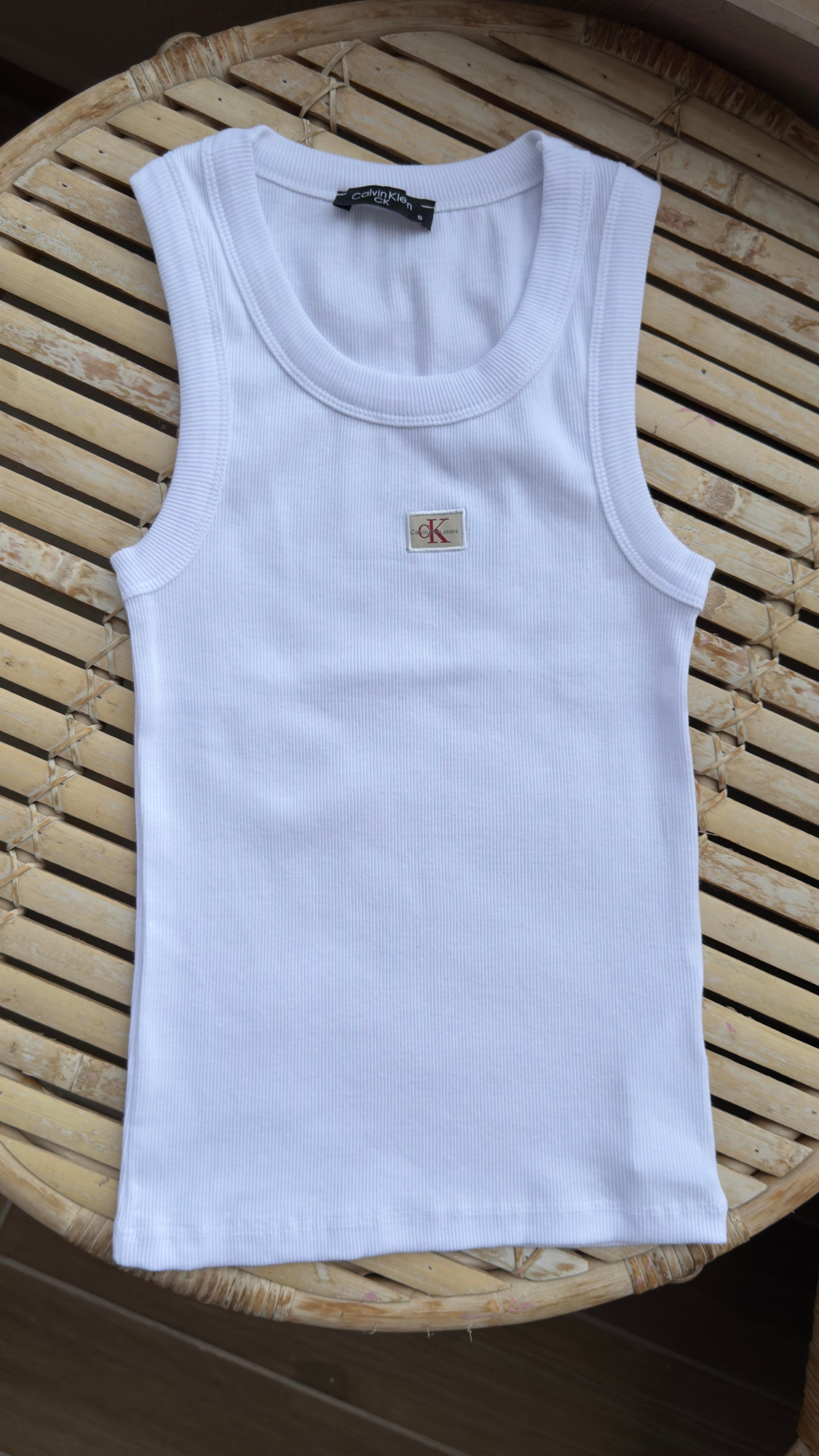 Yüzücü Kol Küçük Nakışlı Beyaz Atlet ATLET | NO33