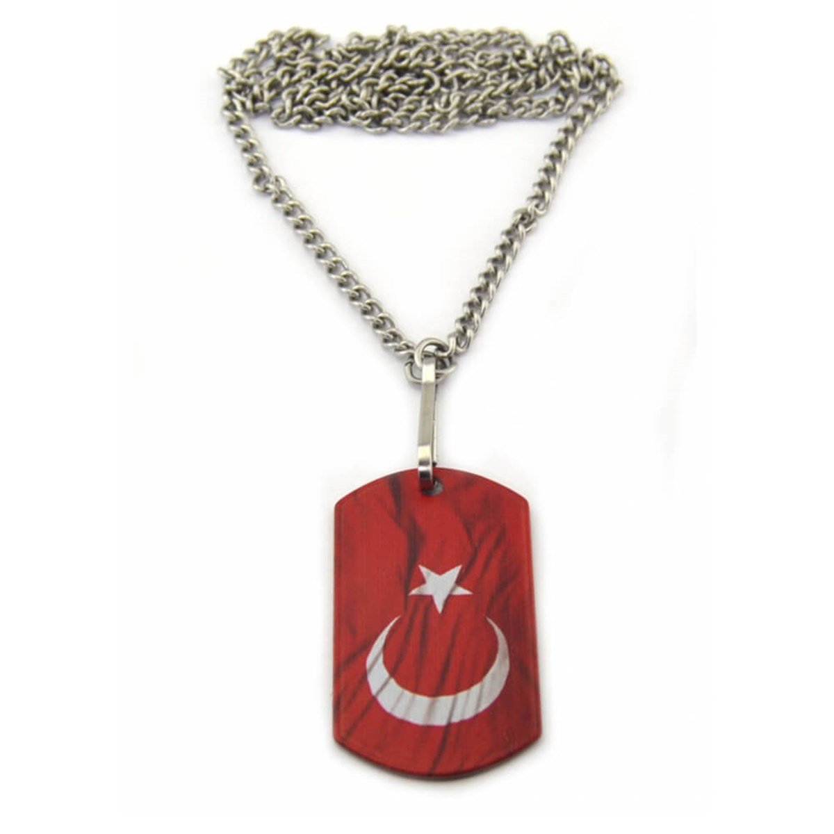 ASKERİ KÜNYEJÖAK - AY YILDIZ BAYRAK ASKERİ KÜNYE