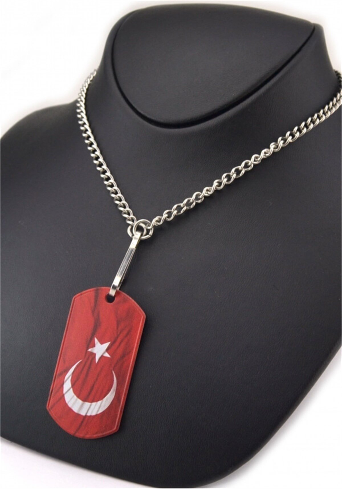 ASKERİ KÜNYEJÖAK - AY YILDIZ BAYRAK ASKERİ KÜNYE