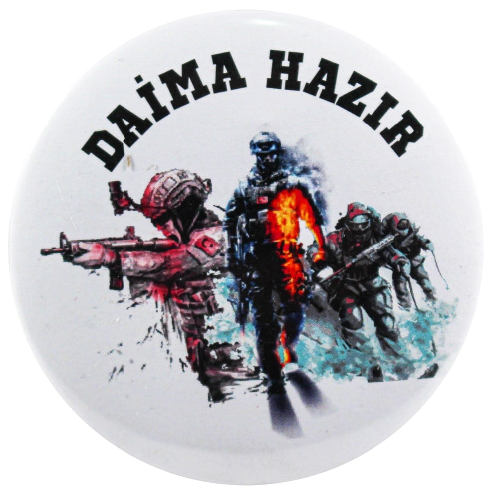 BUTON ROZETJÖH JÖAK ASKER TASARIMLI BUTON ROZET (DAİMA HAZIR)