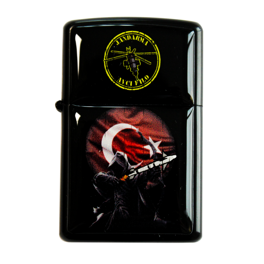 ÇAKMAK Jandarma Havacılık Avcı Filo Logolu Zippo Çakmak