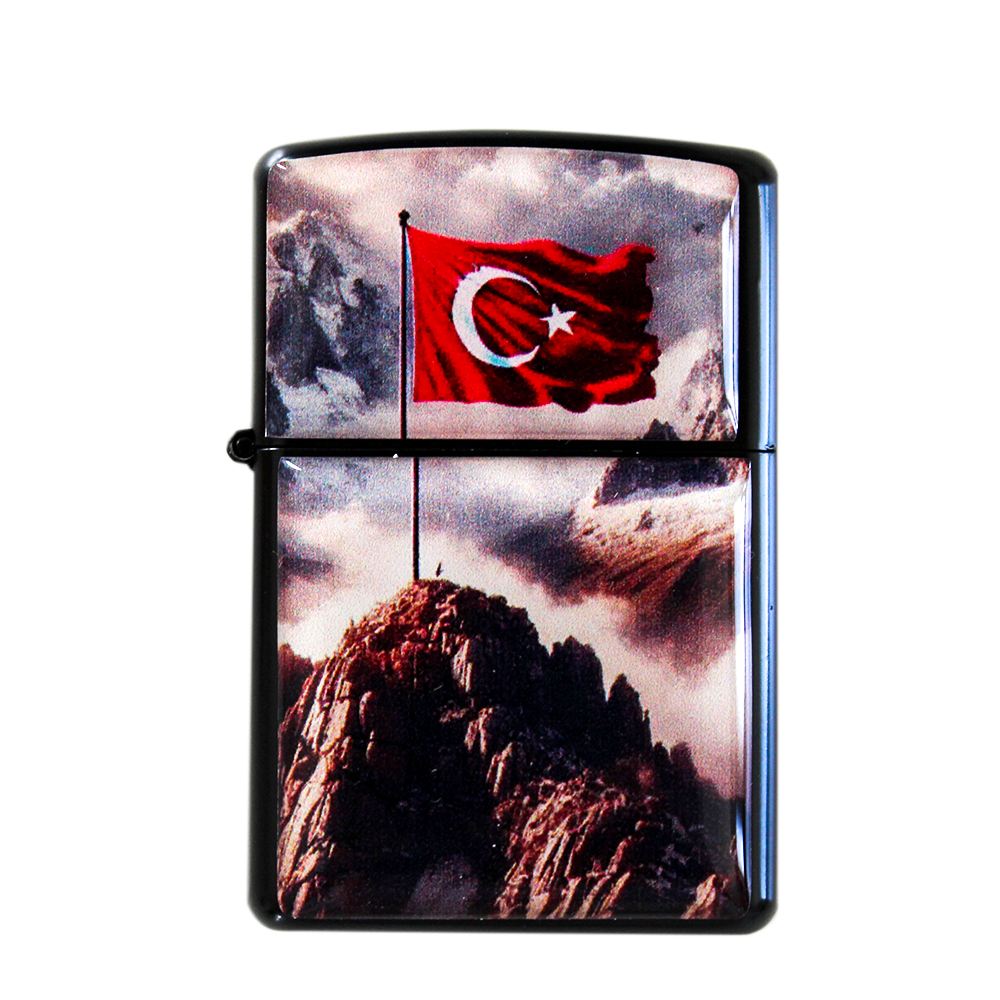 ÇAKMAK Jöak Türk Bayrağı Logolu Zippo Çakmak