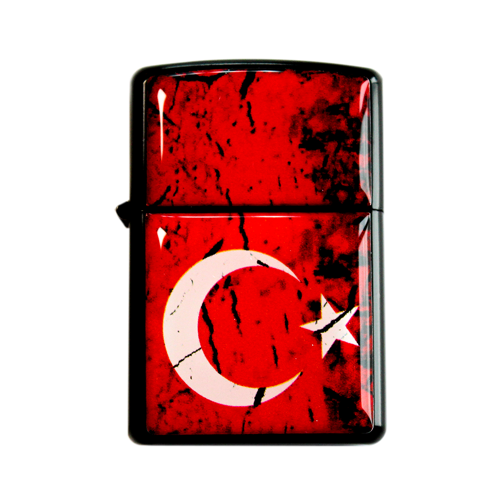 ÇAKMAK Jöak Türk Bayrağı Logolu Zippo Çakmak